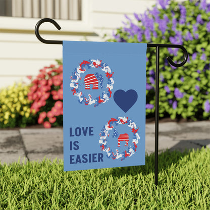 Love Is Easier House Banner or Flag
