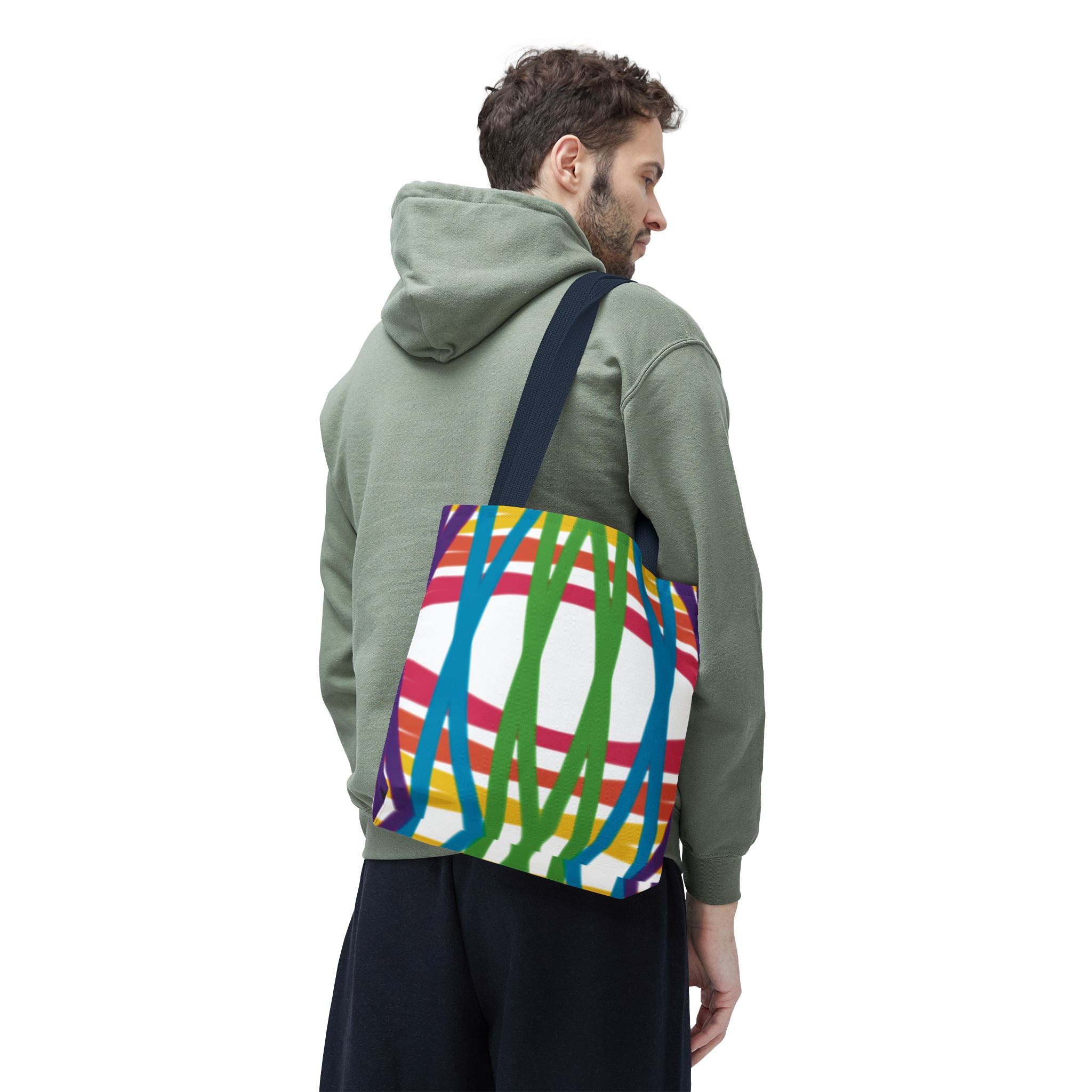 Vibrant Patterned Tote Bag, Colorful Shopping Bag, Reusable Grocery Tote, Eco-Friendly Gift Bag, Holiday Tote, Stylish Beach Bag
