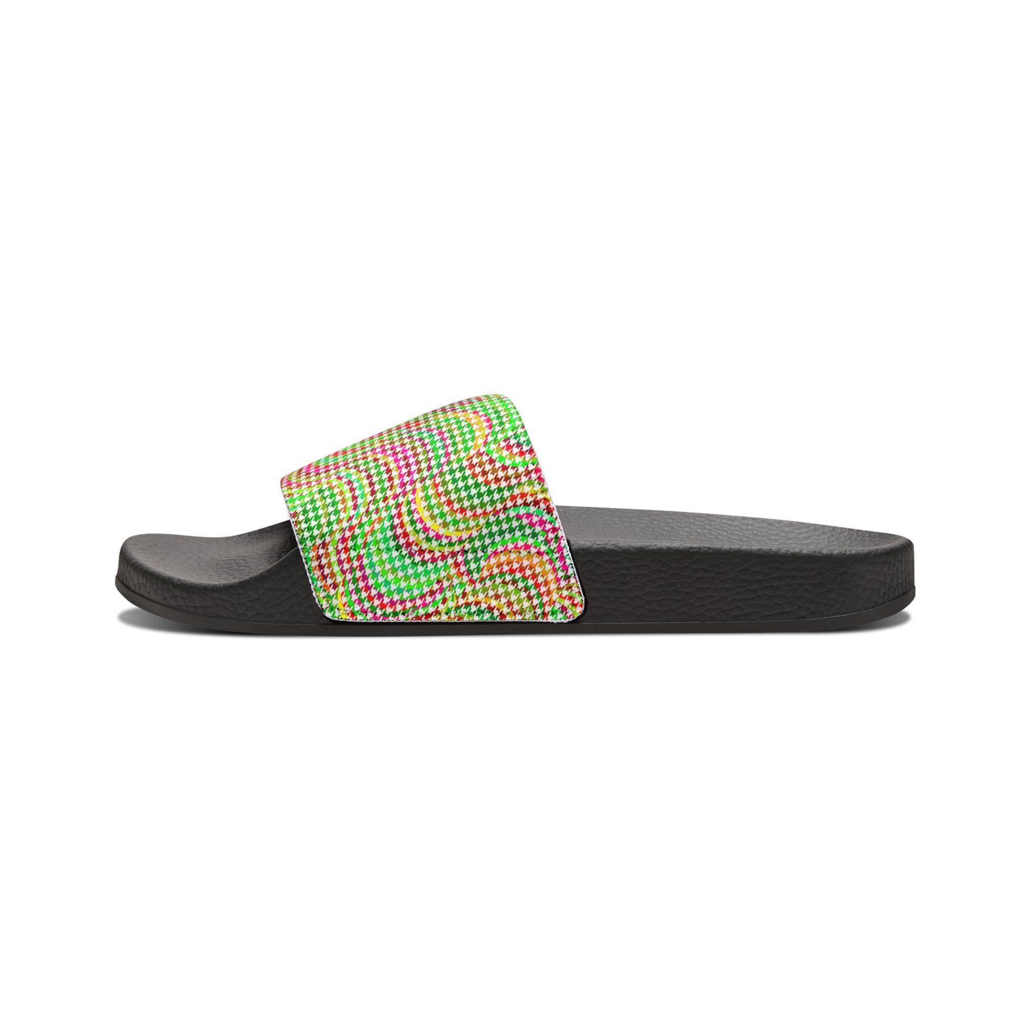 Men's Colorful Houndstooth Sandals/Slides