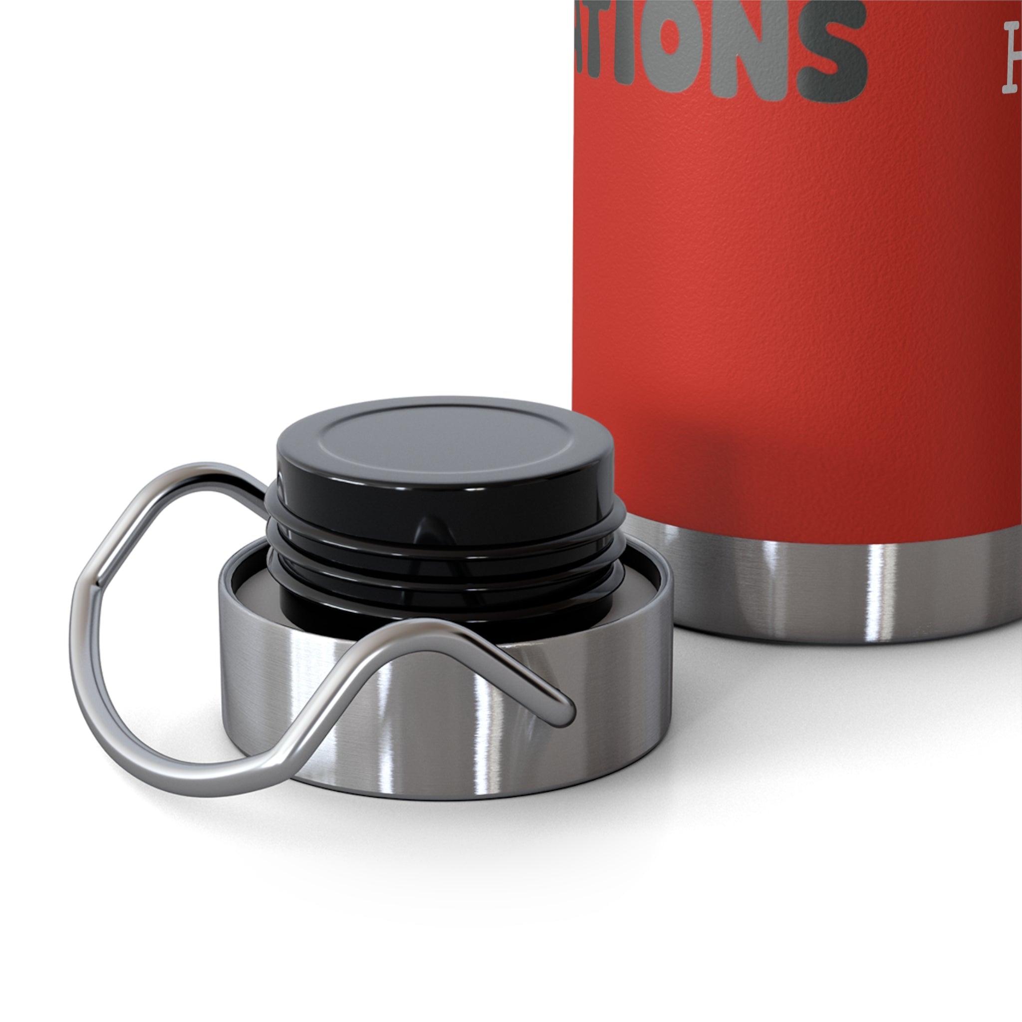 Water Bottle with Logo and Hydration Reminder, 22oz