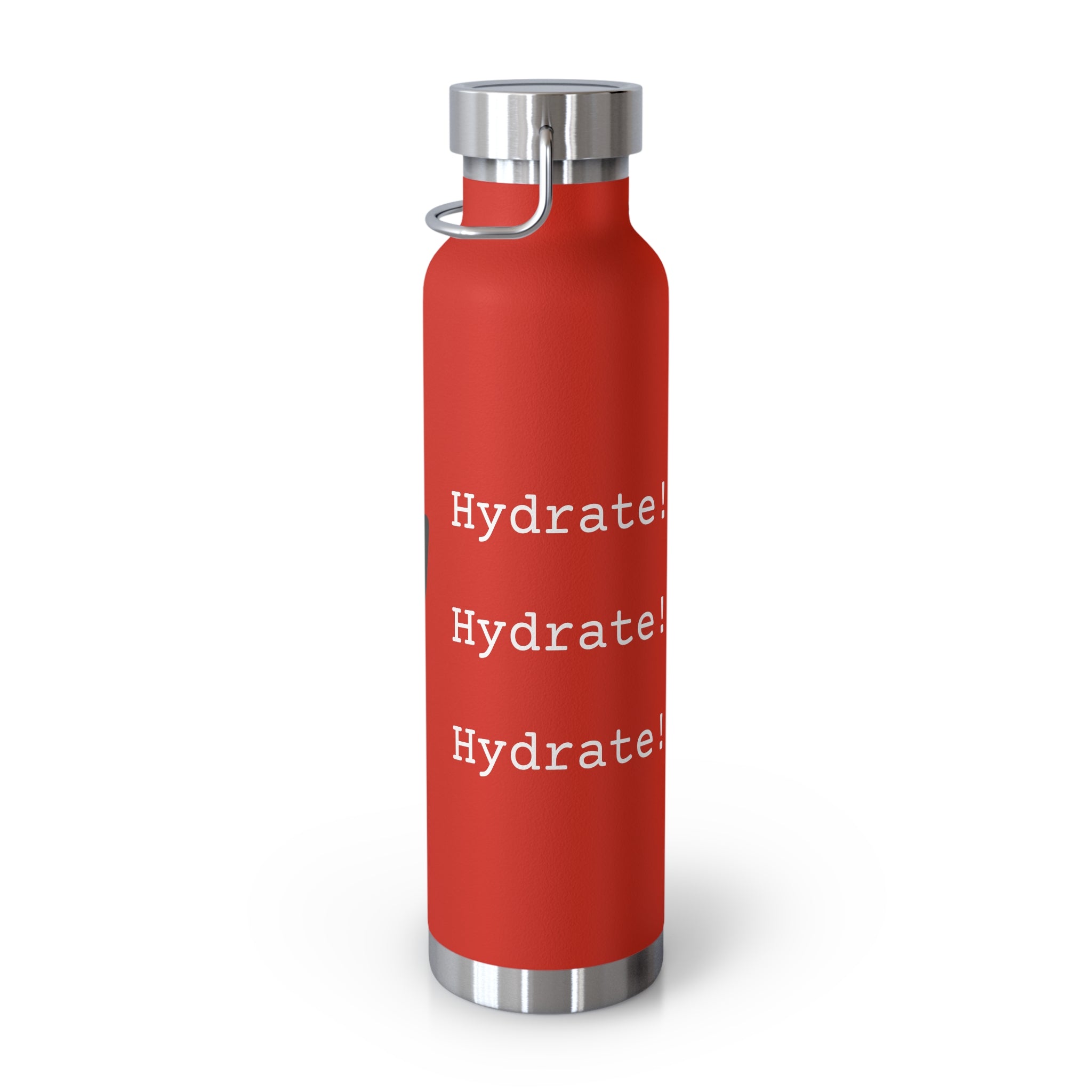 Water Bottle with Logo and Hydration Reminder, 22oz