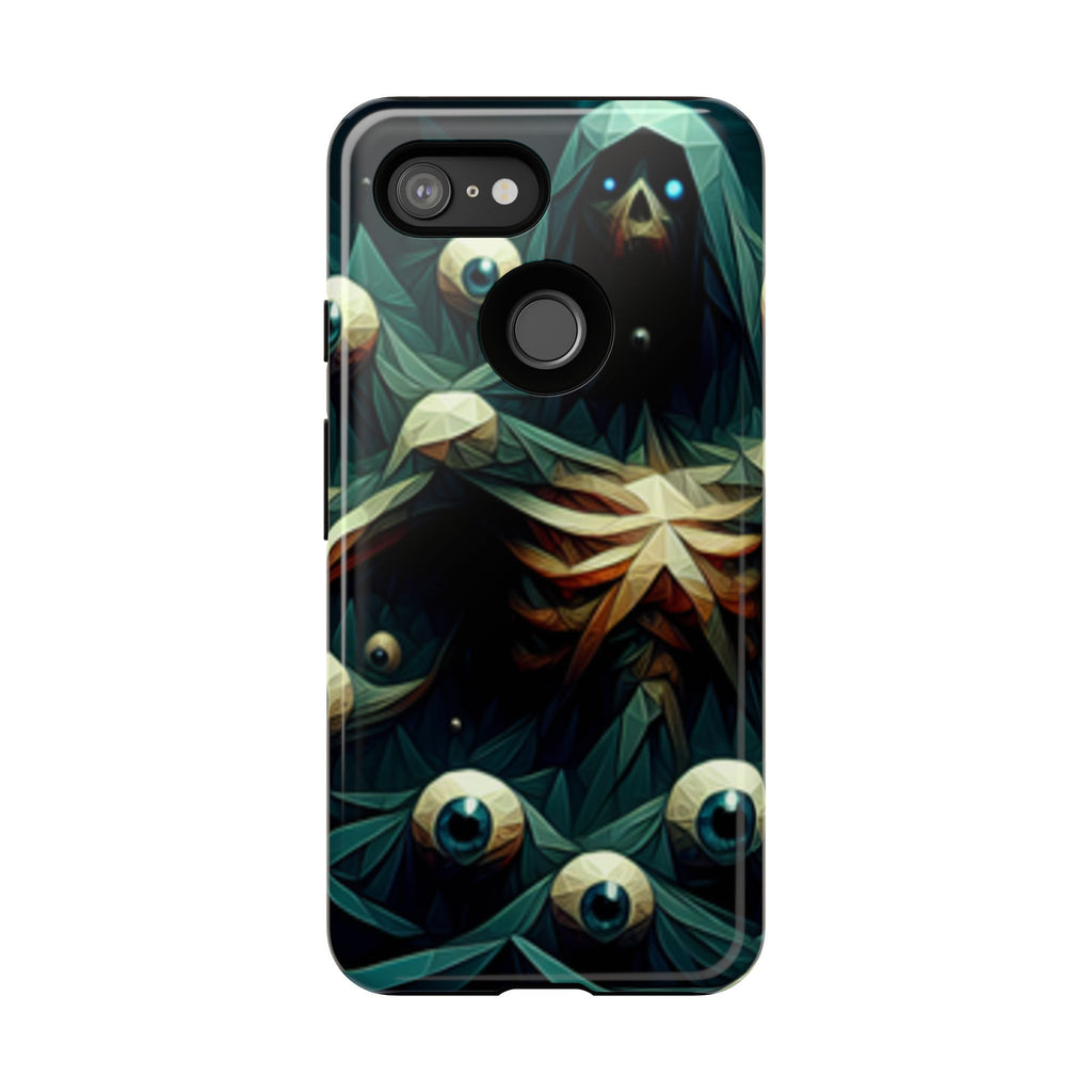 Dark Green Deathly Caped Skeleton iPhone/Pixel/Galaxy Cases