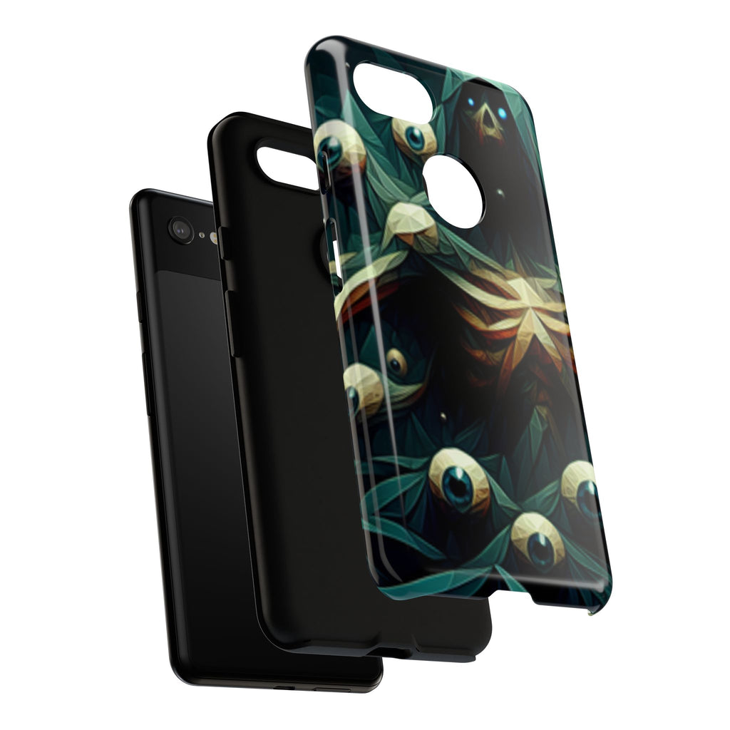 Dark Green Deathly Caped Skeleton iPhone/Pixel/Galaxy Cases