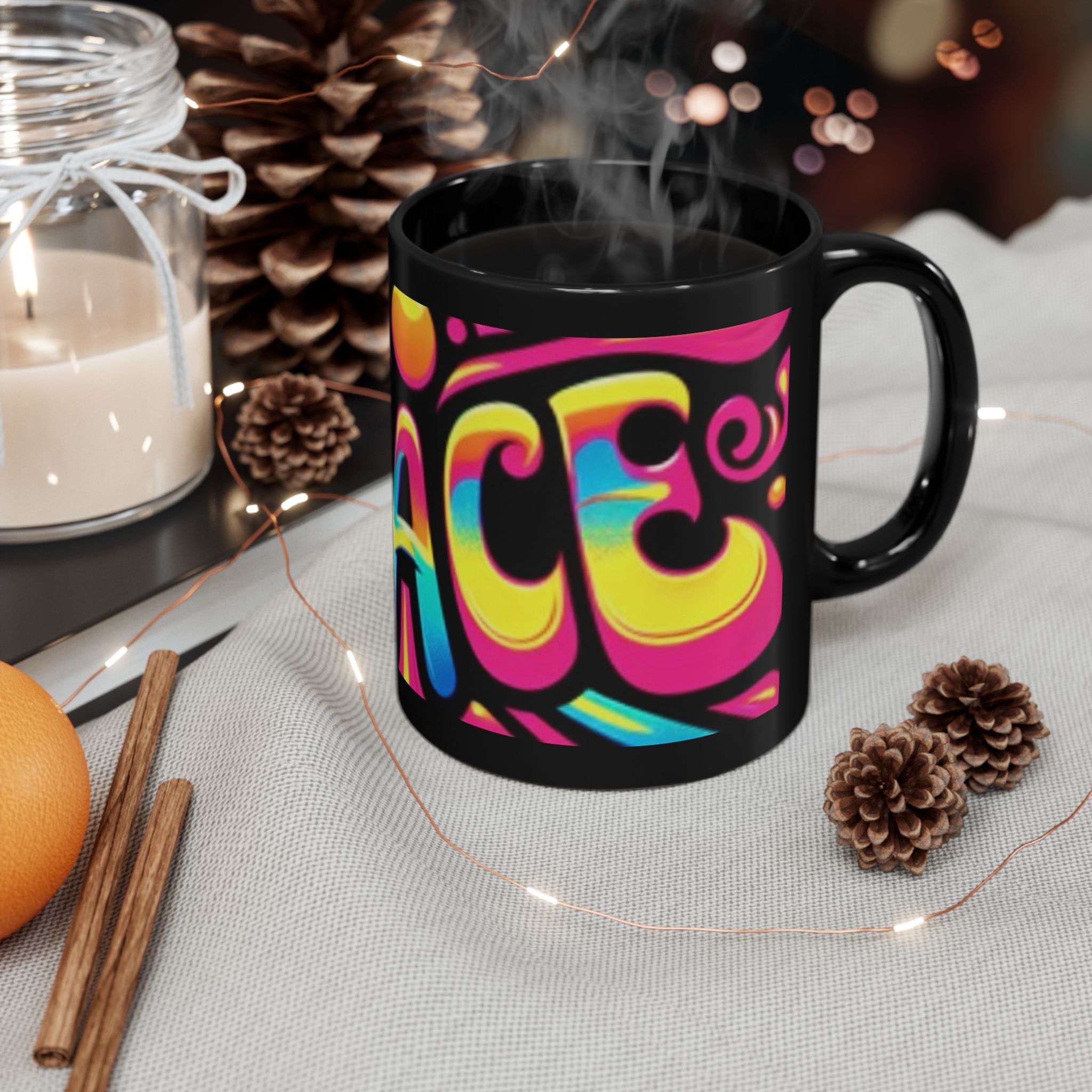 Psychedelic Peace Coffee Tea Mug
