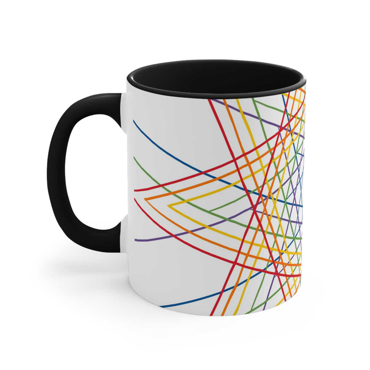 Vibrant Geometric Stars Colorful Coffee Mugs