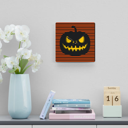 Halloween Pumpkin Acrylic Wall Clock