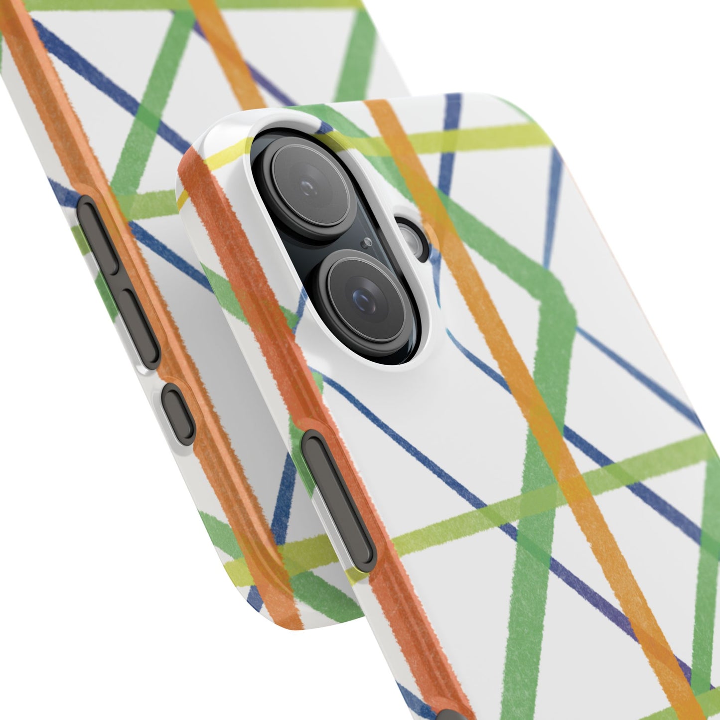 Colorful Geometric Slim Apple Case