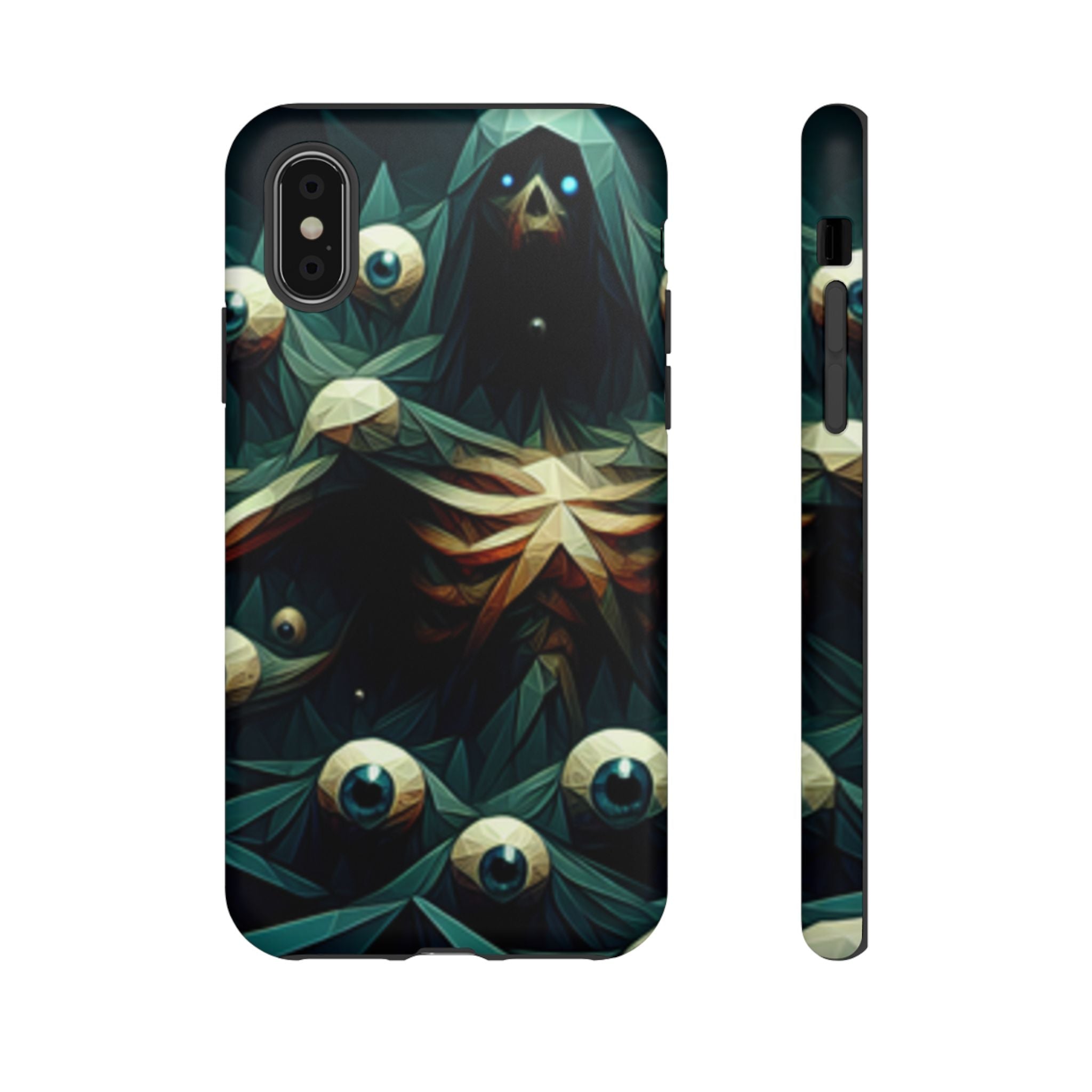 Dark Green Deathly Caped Skeleton iPhone/Pixel/Galaxy Cases