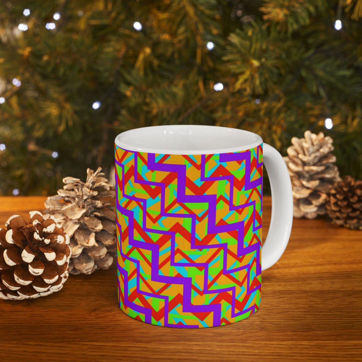 Colorfully Geometric Ceramic Mug
