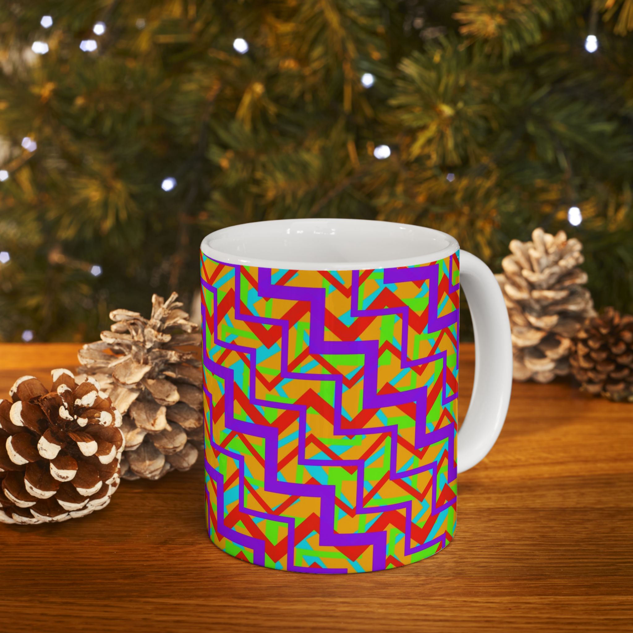 Colorfully Geometric Ceramic Mug