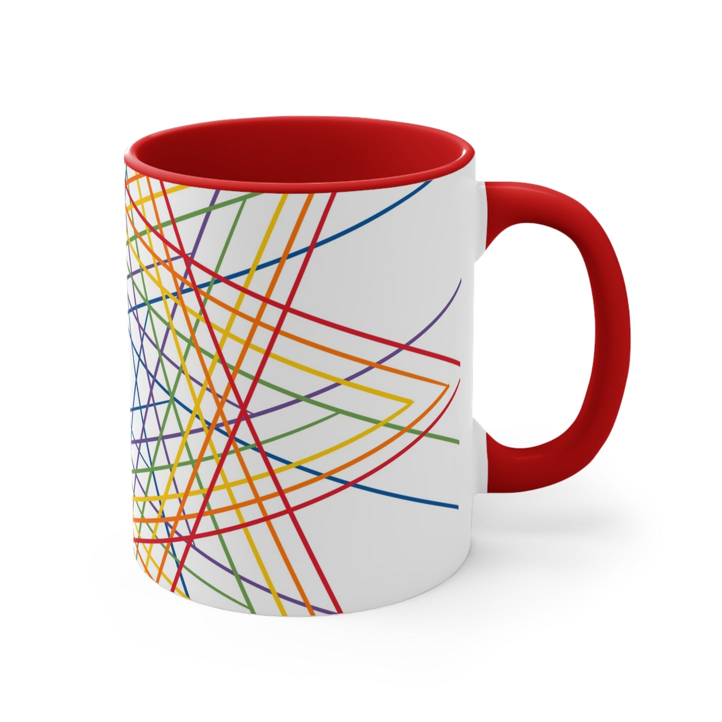 Vibrant Geometric Stars Colorful Coffee Mugs