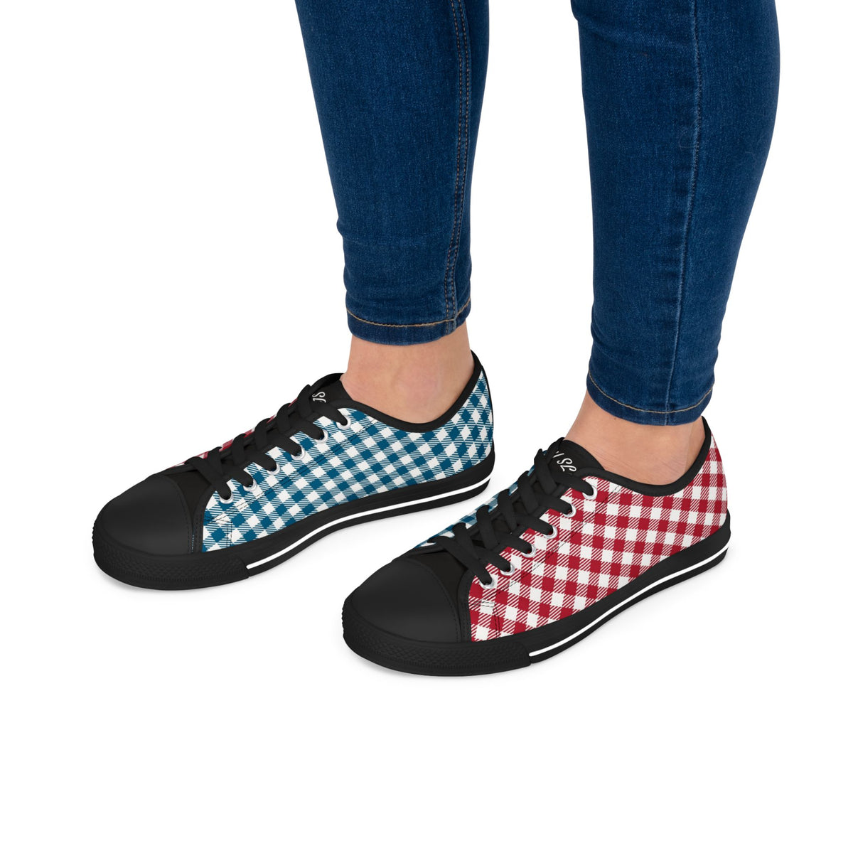 Women’s Stylish RB Tablecloth Low Top Sneakers