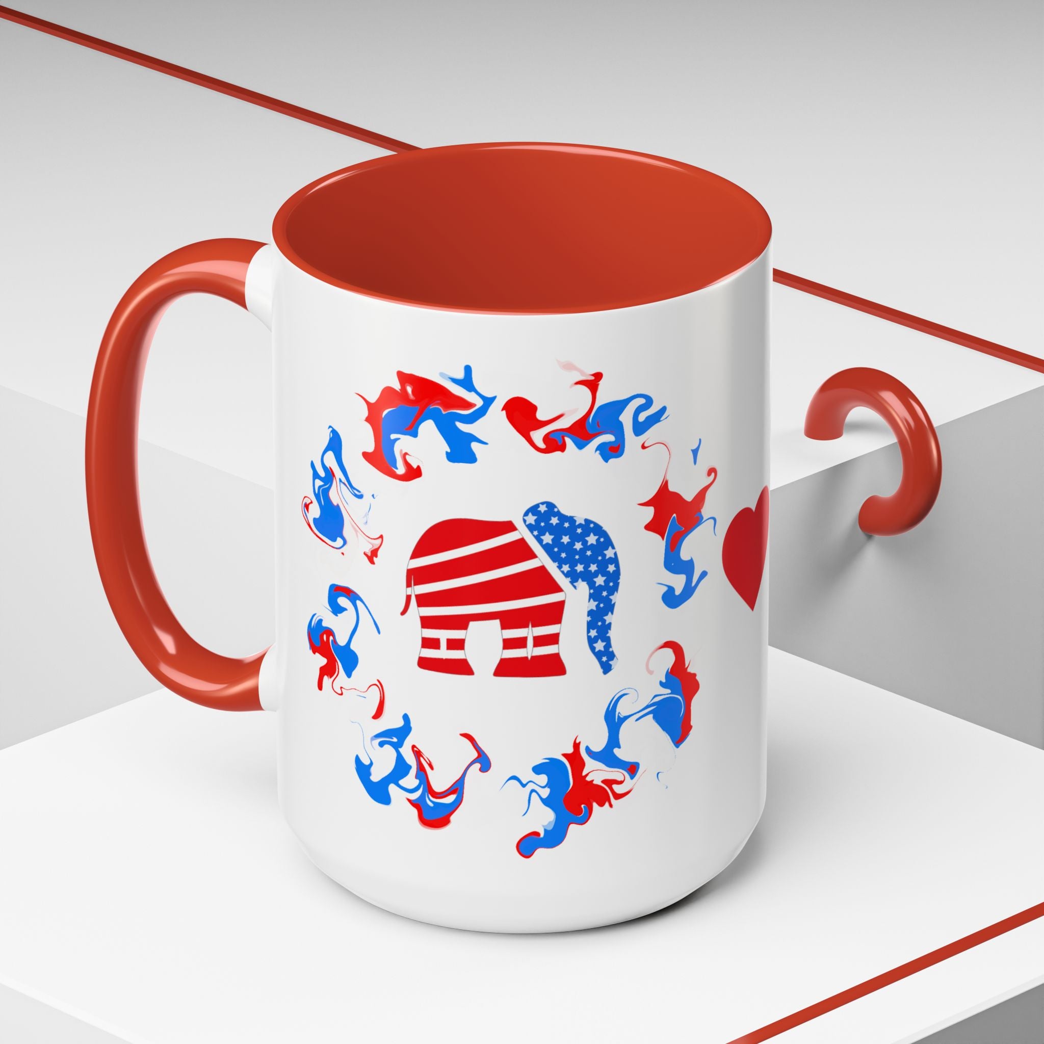 Love is Easier Patriotic Mug