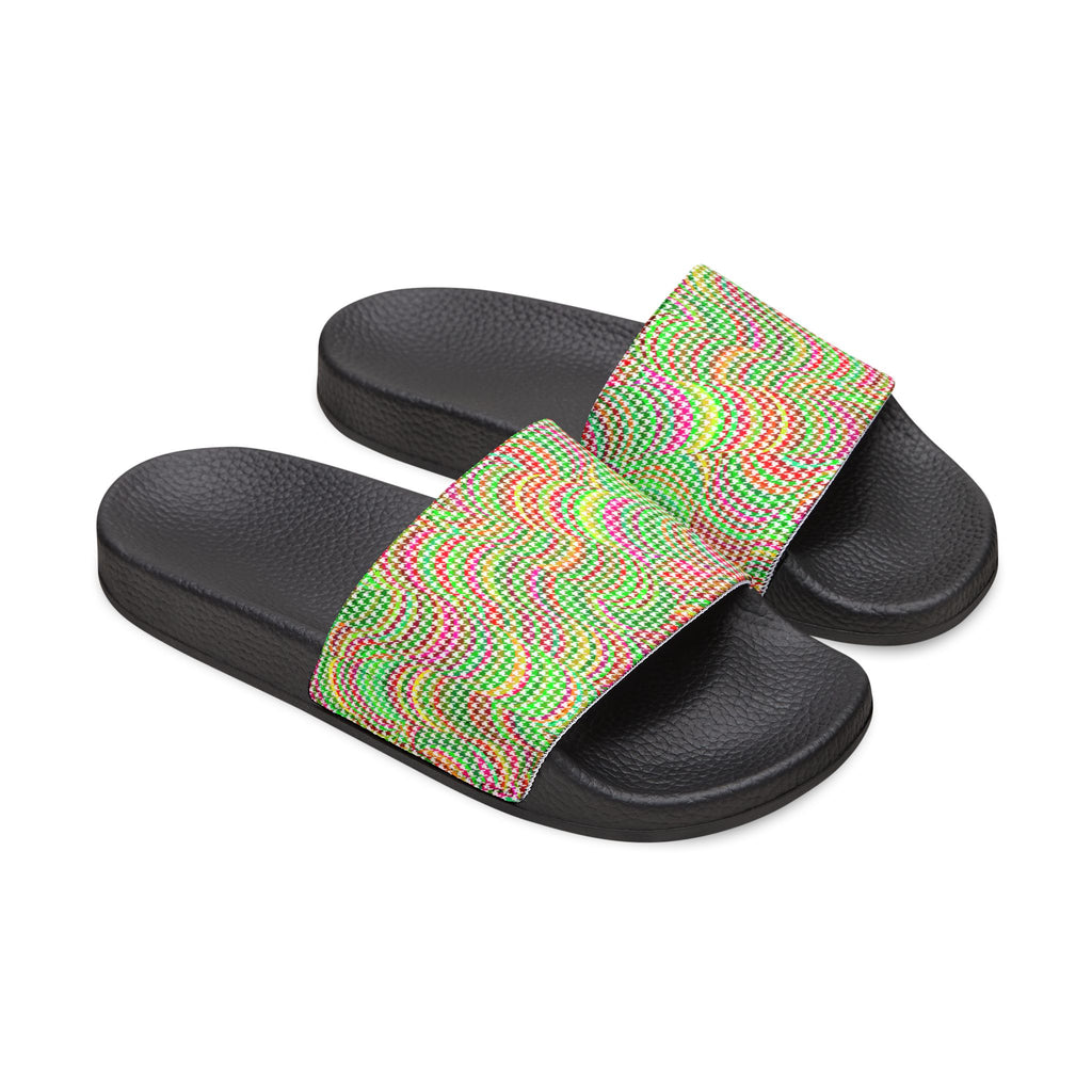 Bunte Sandalen/Sandalen mit Hahnentrittmuster für Herren