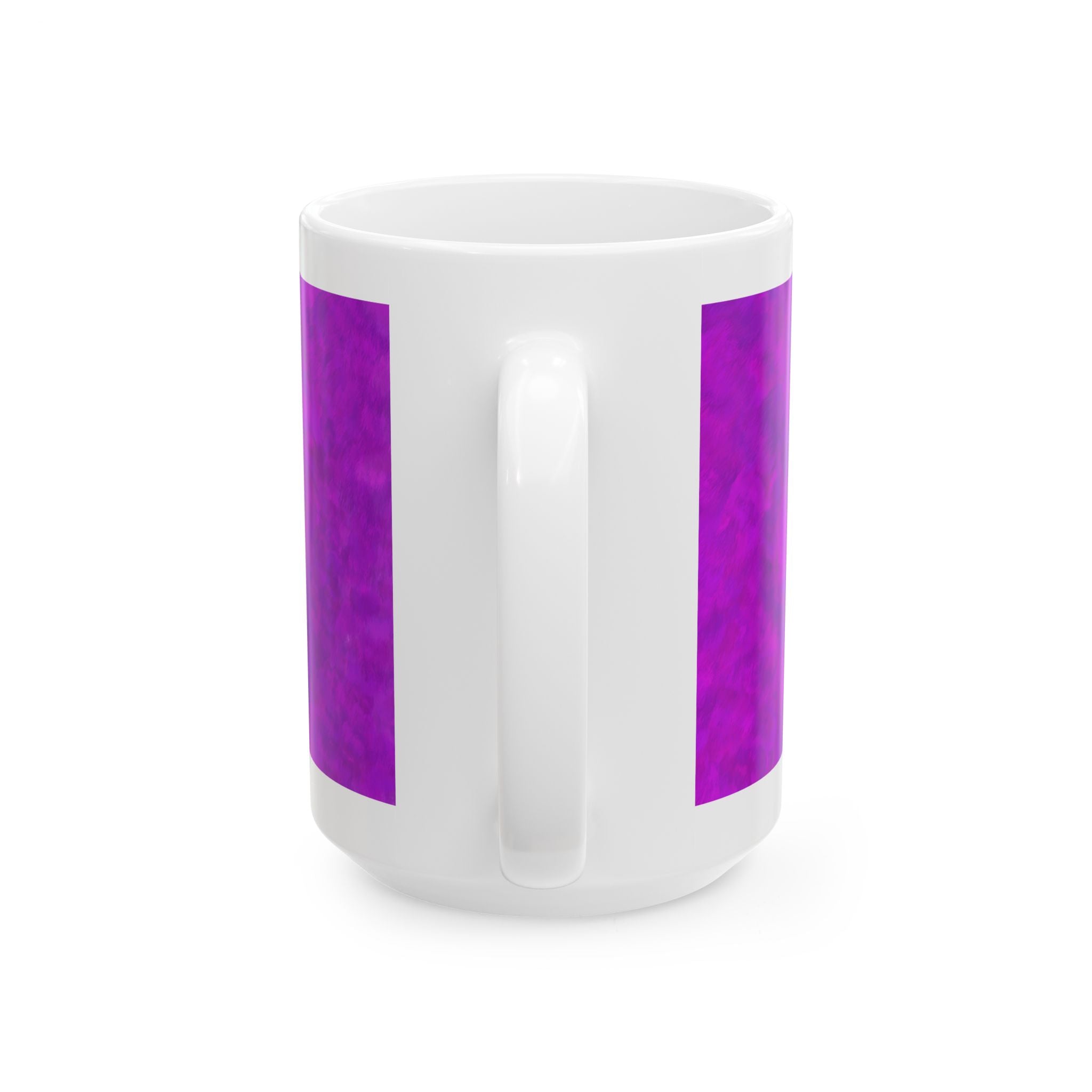 The Elusive Purple Gorilla - A mugging white ceramic Coffee Tea mug