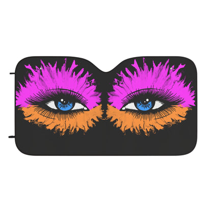 Flashy Eyes Car Sun Shade