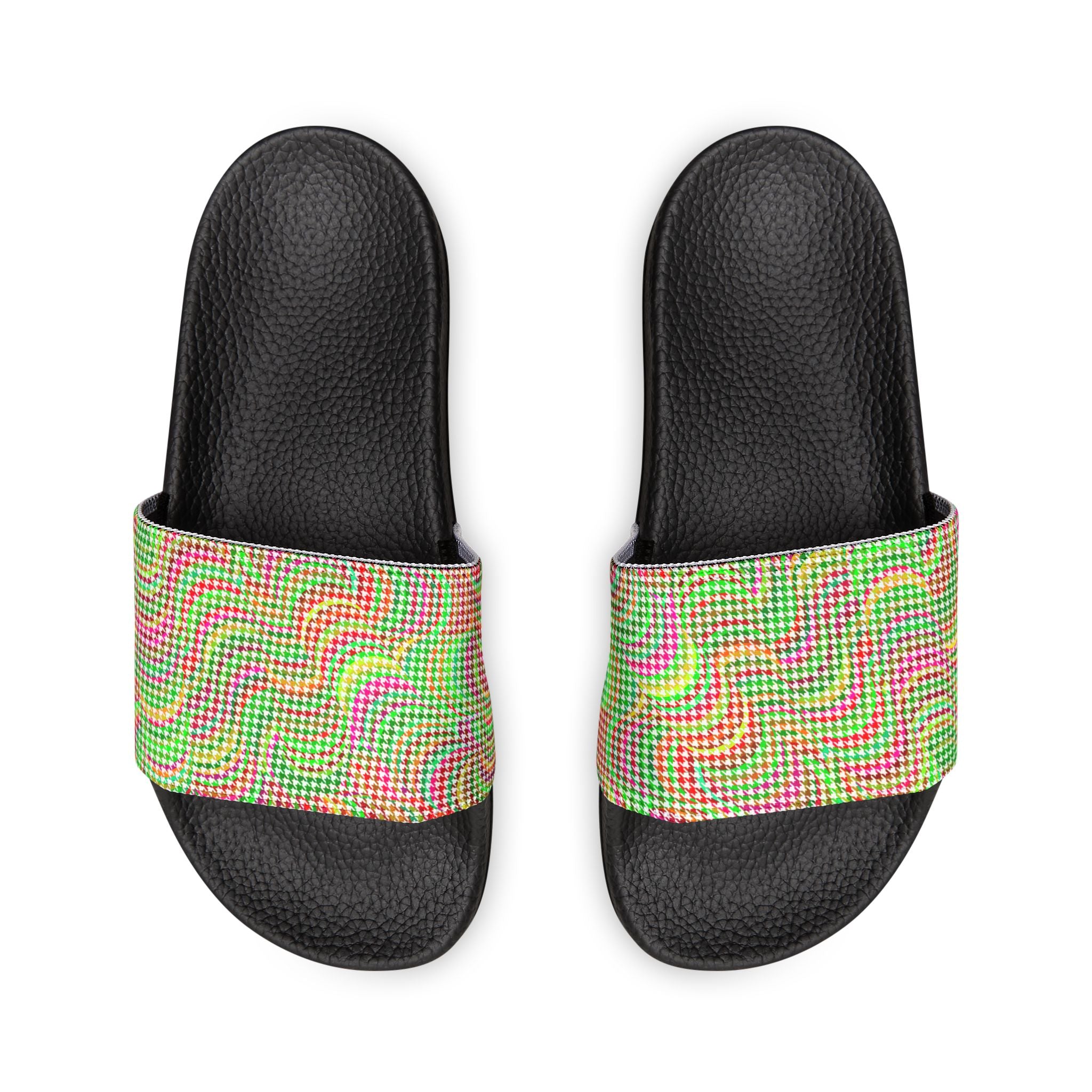Men's Colorful Houndstooth Sandals/Slides