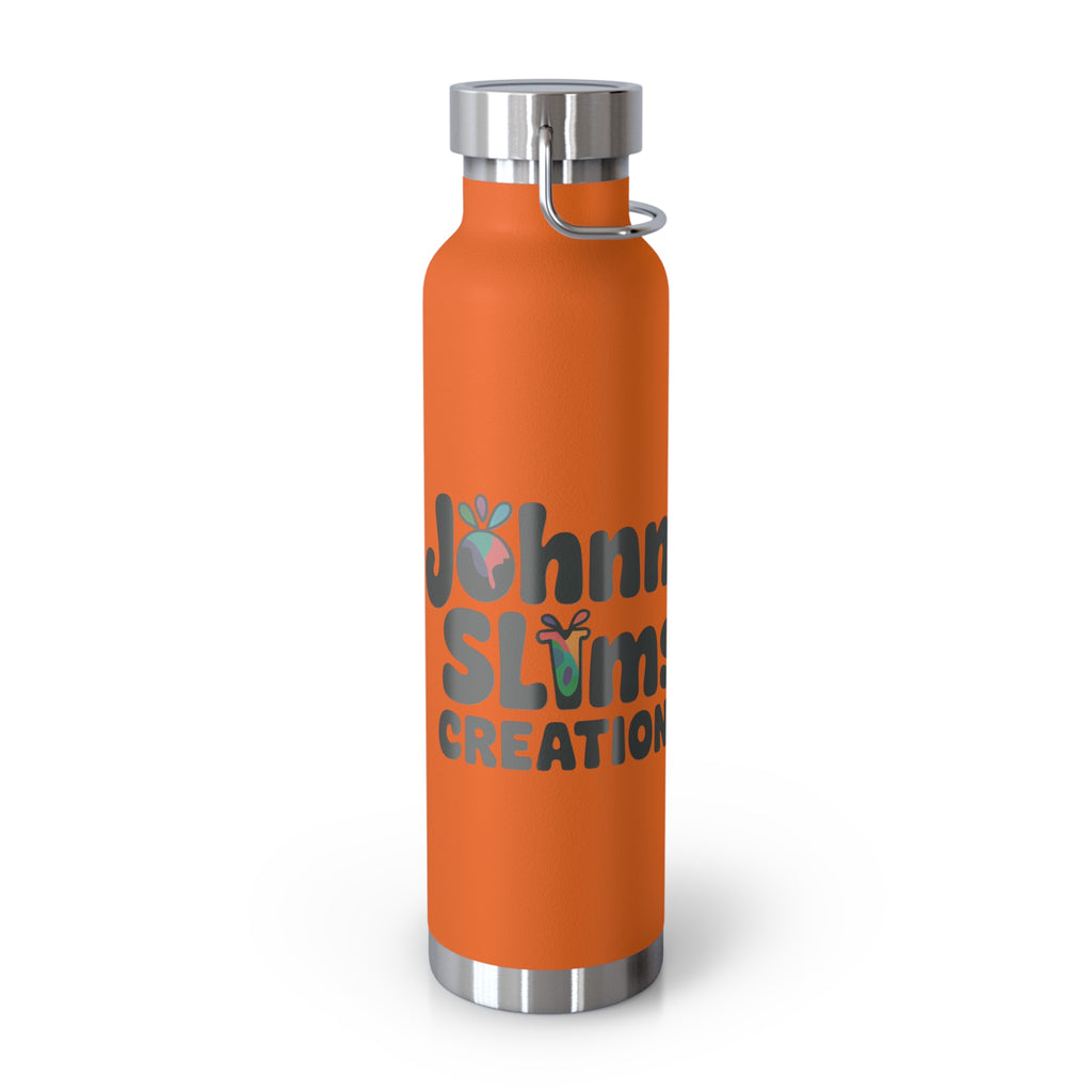 Water Bottle with Logo and Hydration Reminder, 22oz