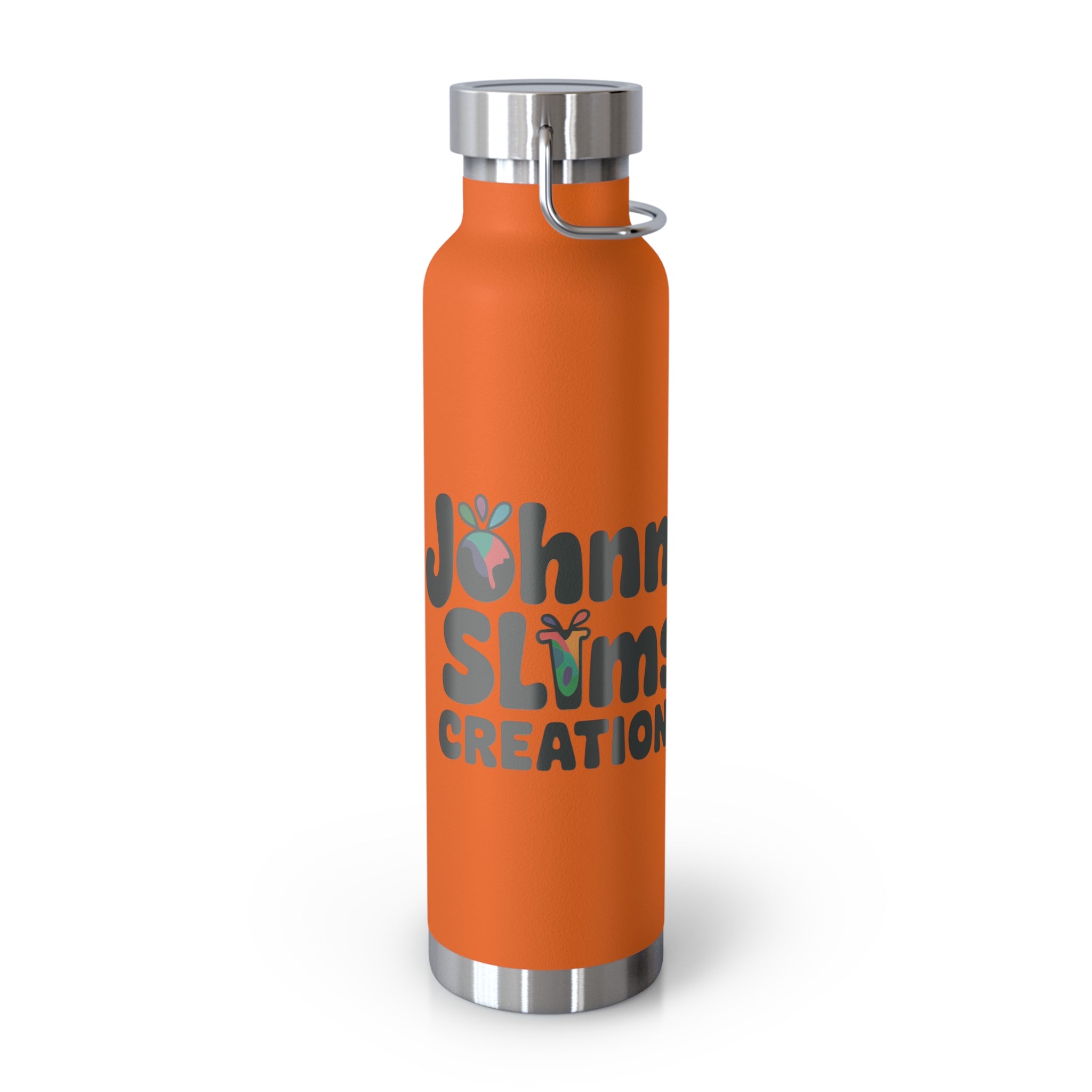 Water Bottle with Logo and Hydration Reminder, 22oz