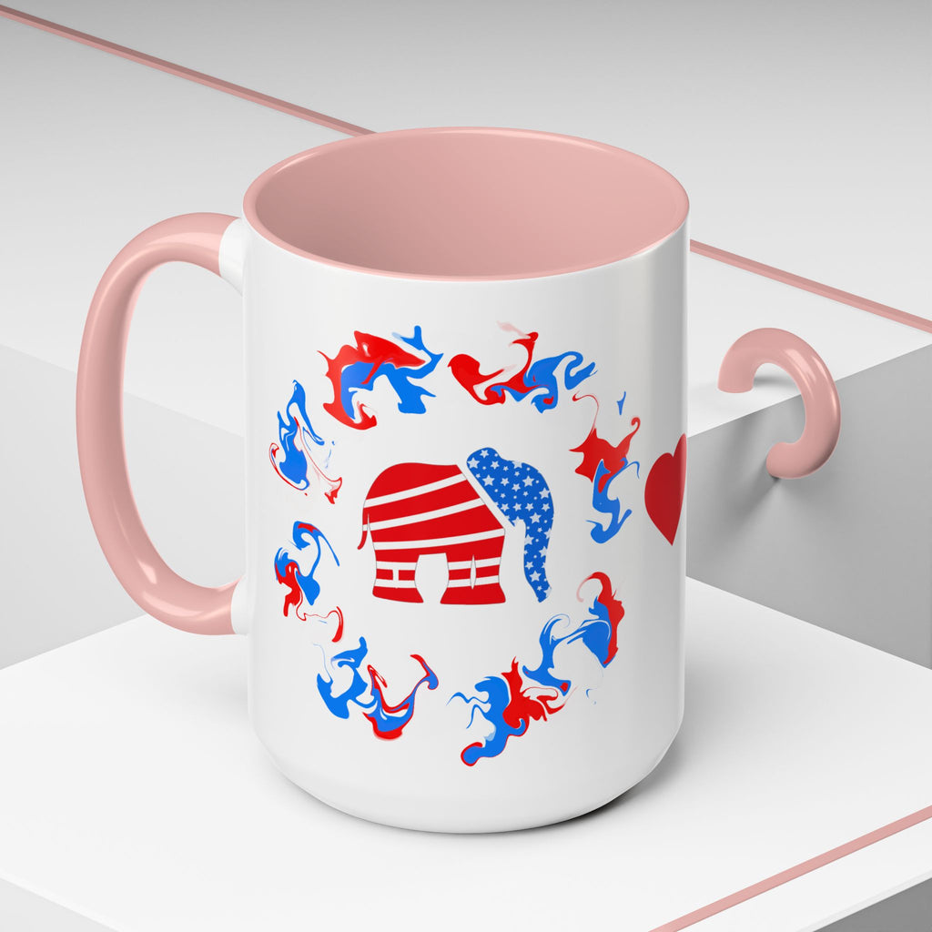 Love is Easier Patriotic Mug