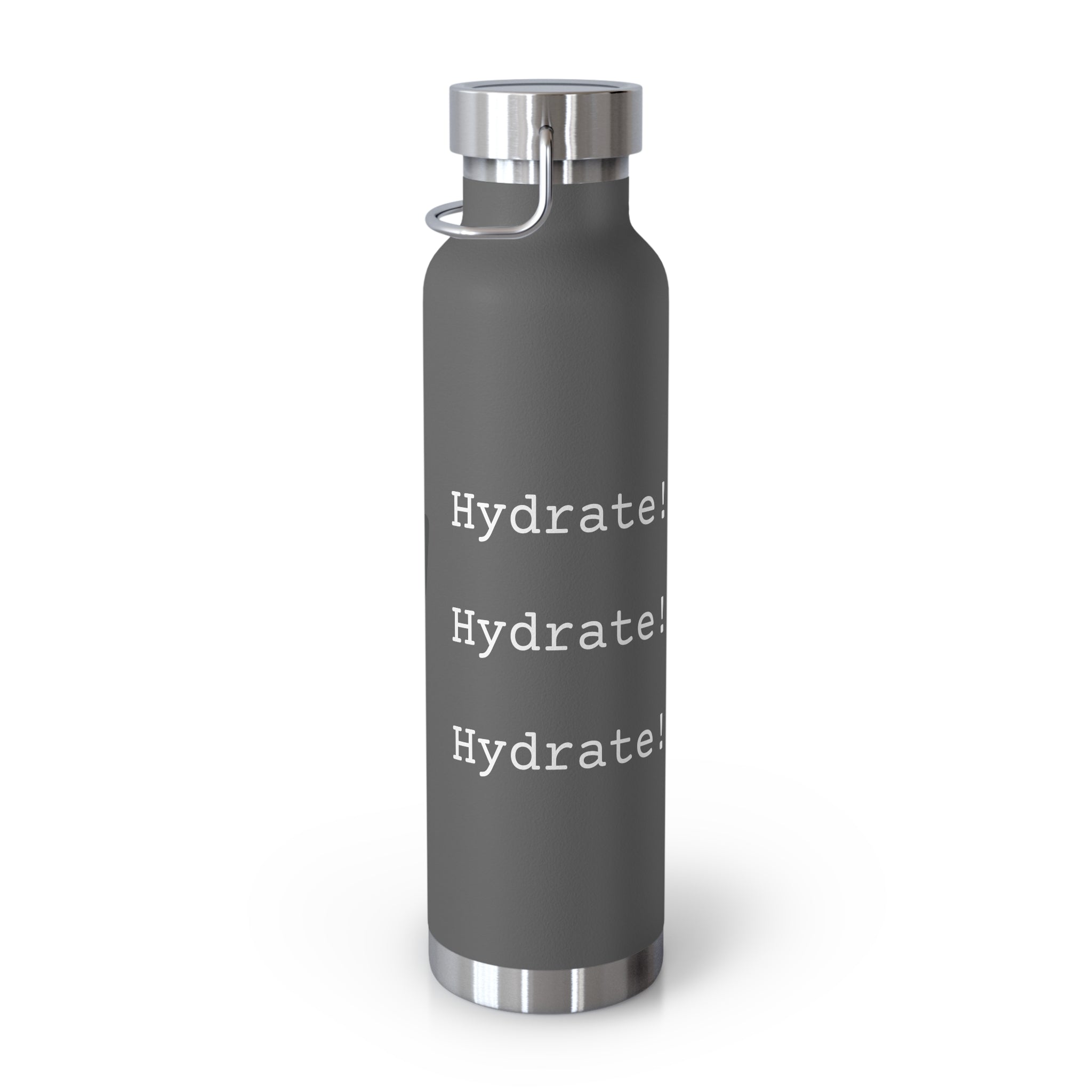 Water Bottle with Logo and Hydration Reminder, 22oz