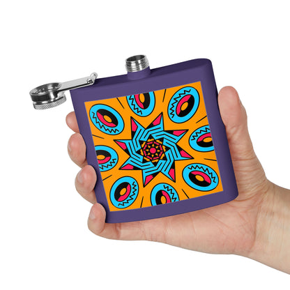 Vibrant Stainless Steel Flask Boho Design