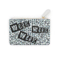 Mini Clutch Bag — 'Werk' Graphic Tweed Print Fashion Wristlet