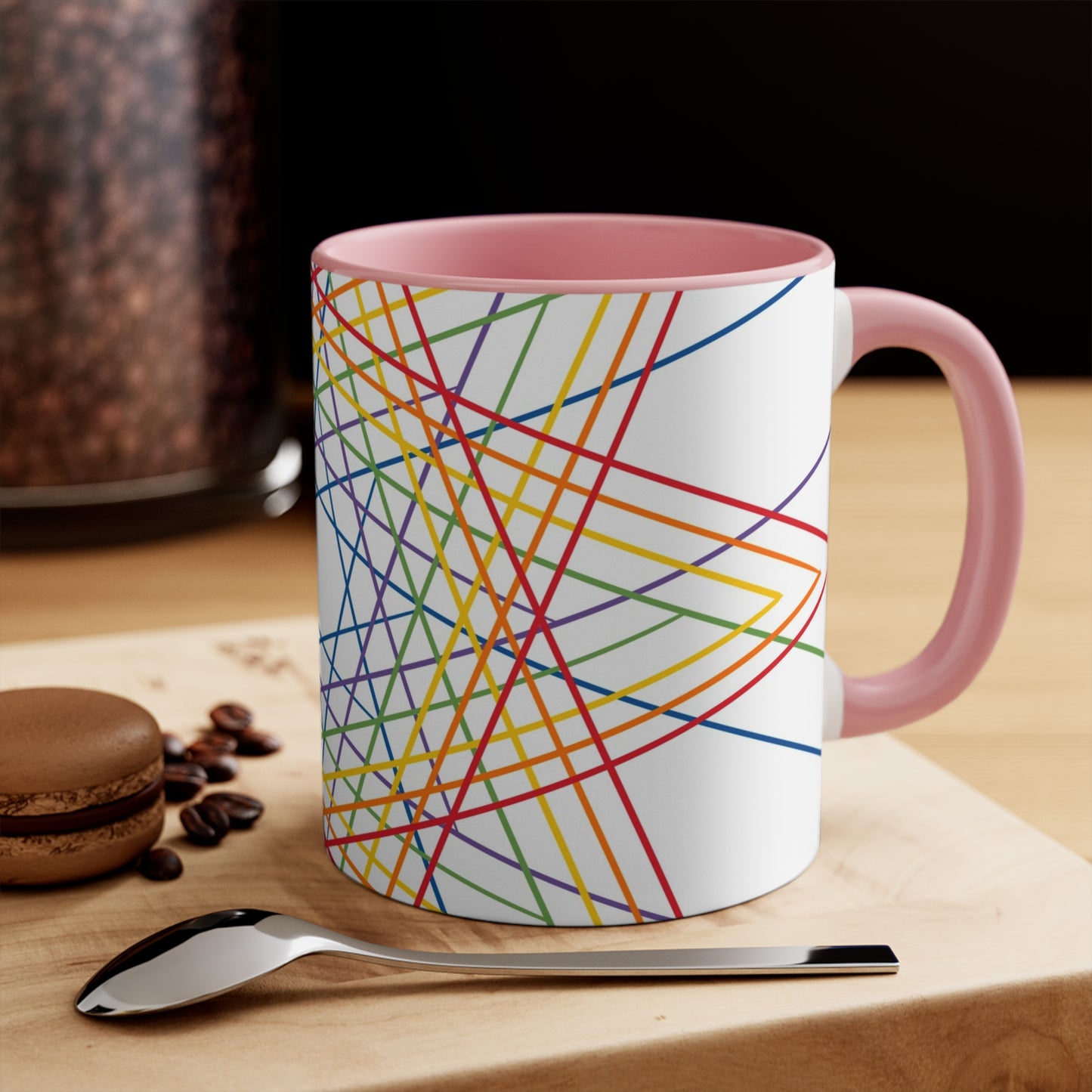 Vibrant Geometric Stars Colorful Coffee Mugs