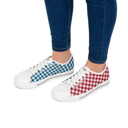 Women’s Stylish RB Tablecloth Low Top Sneakers