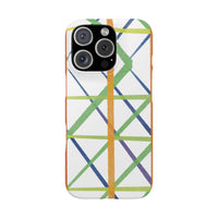 Colorful Geometric Slim Apple Case
