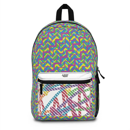 Vibrant Geometric Backpack for School and Travel, Colorful Everyday Bag