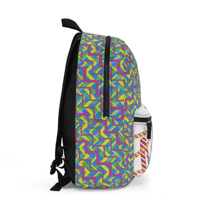Vibrant Geometric Backpack for School and Travel, Colorful Everyday Bag