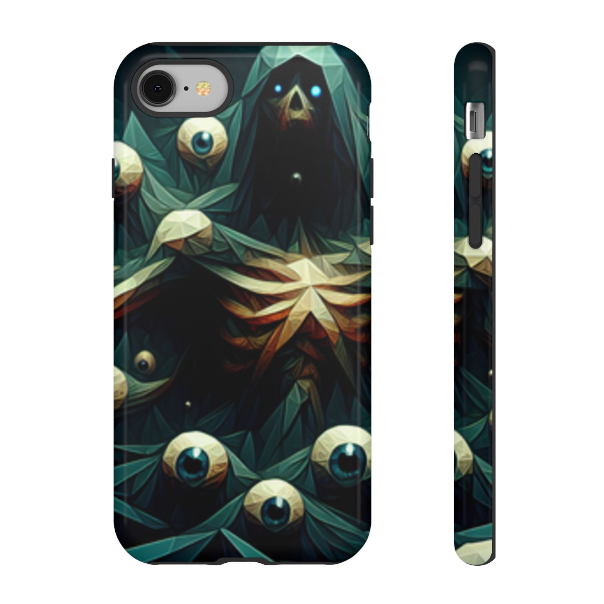 Dark Green Deathly Caped Skeleton iPhone/Pixel/Galaxy Cases