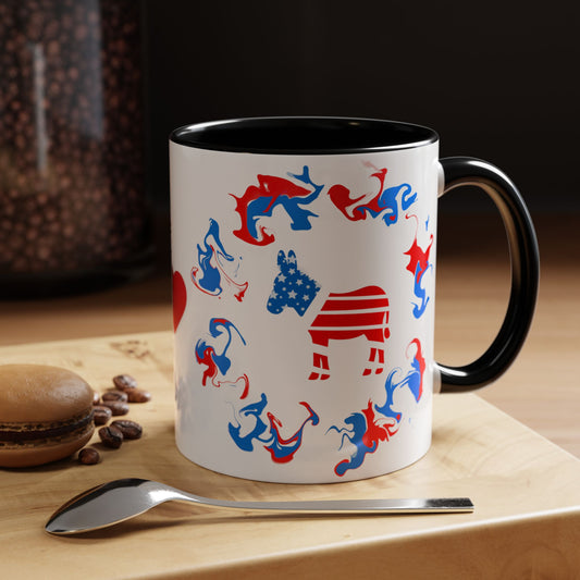 Love is Easier Patriotic Mug
