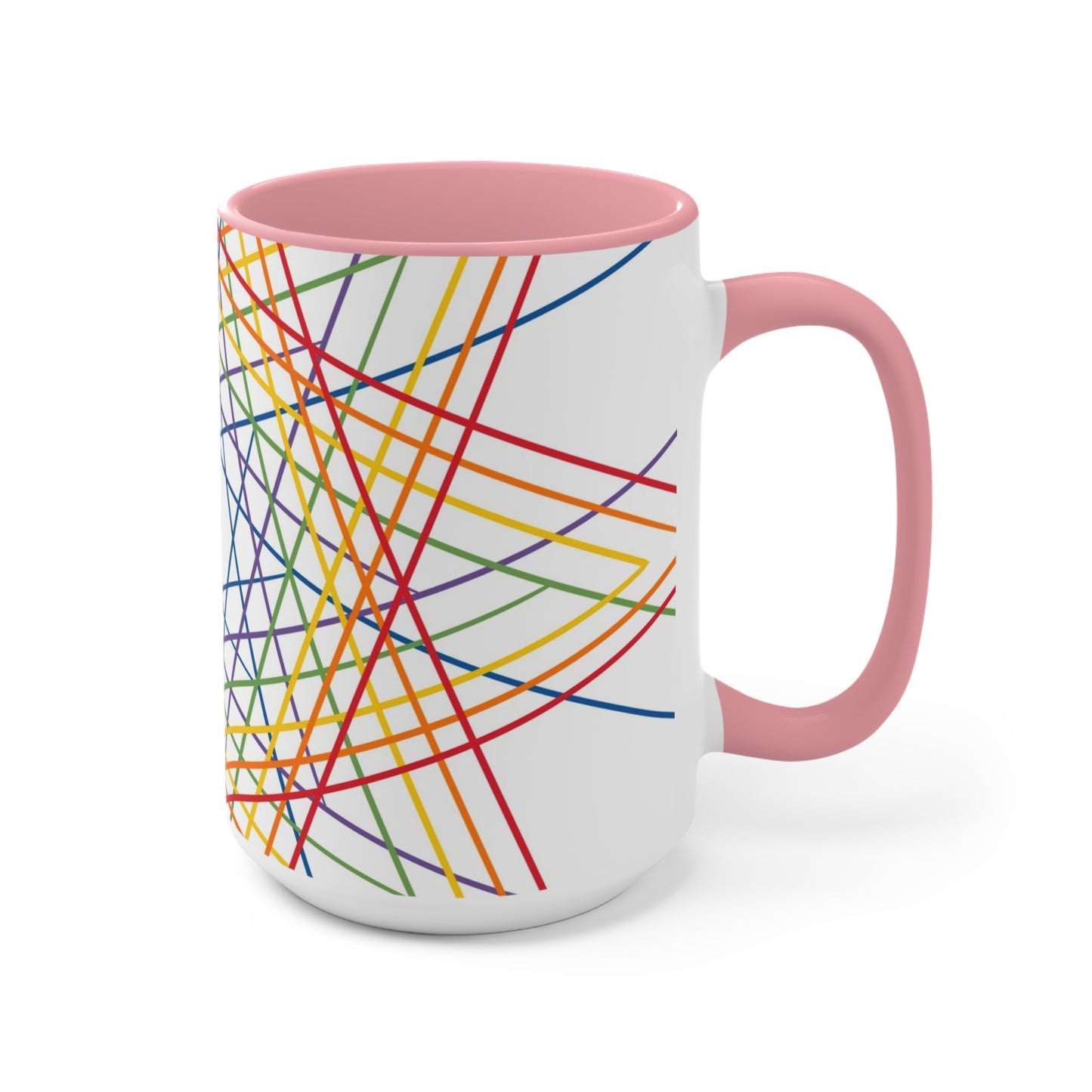 Vibrant Geometric Stars Colorful Coffee Mugs