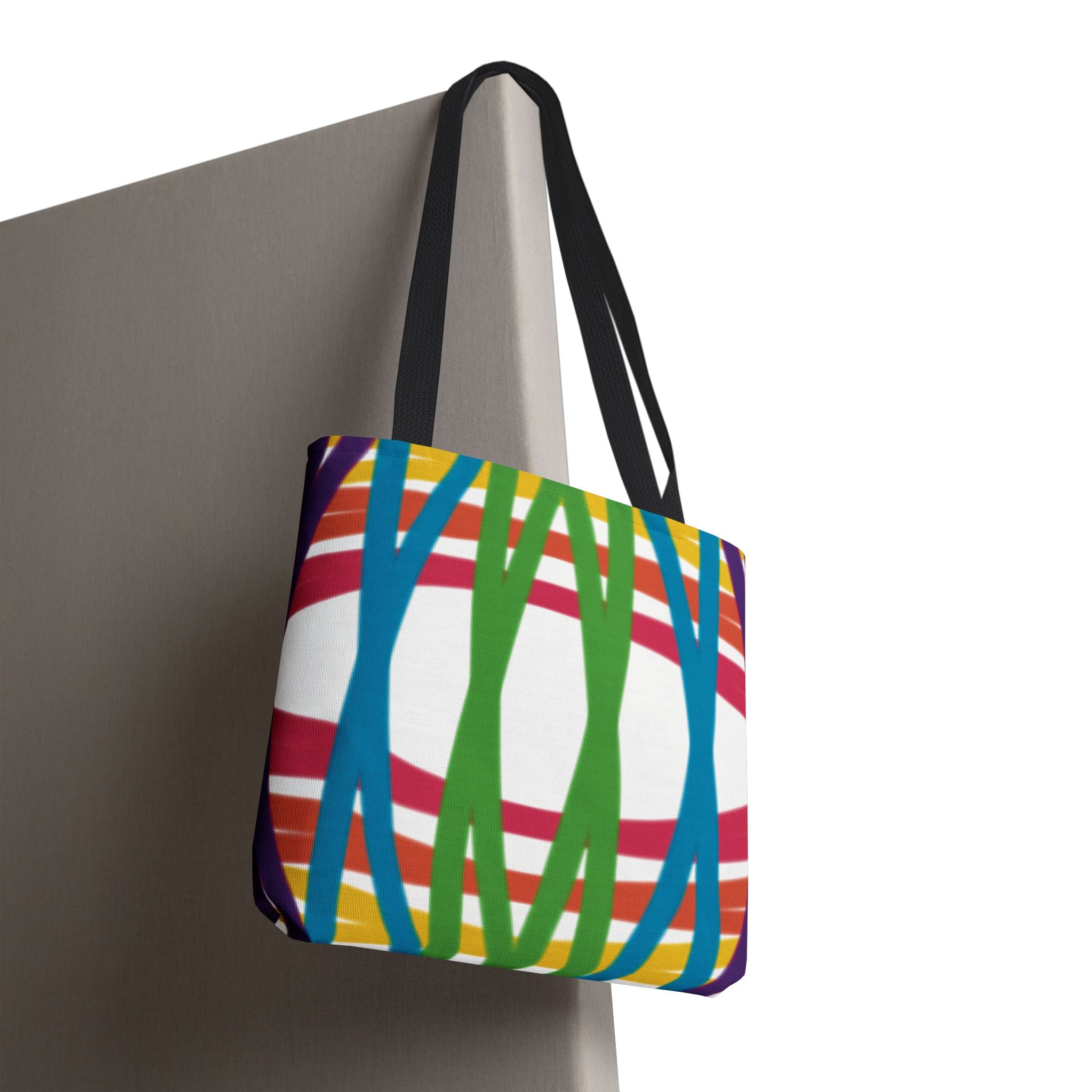 Vibrant Patterned Tote Bag, Colorful Shopping Bag, Reusable Grocery Tote, Eco-Friendly Gift Bag, Holiday Tote, Stylish Beach Bag