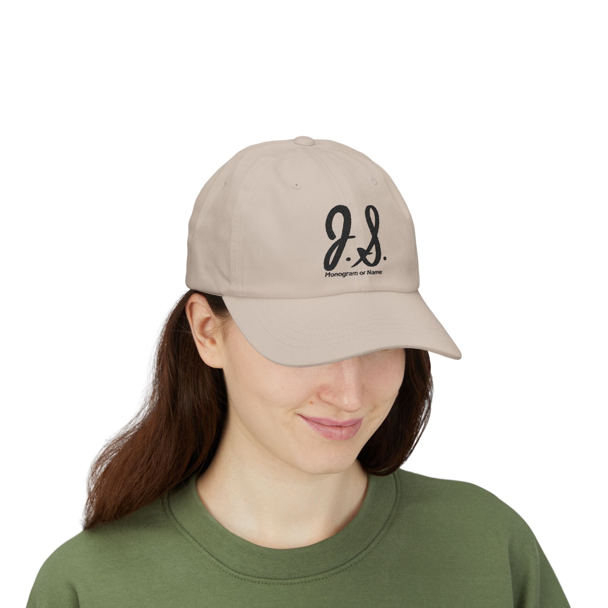 Monogrammed Classic Cap - Personalized Hat, Gift for Him, Custom Baseball Cap, Casual Sun Hat, Cool Dad Accessory