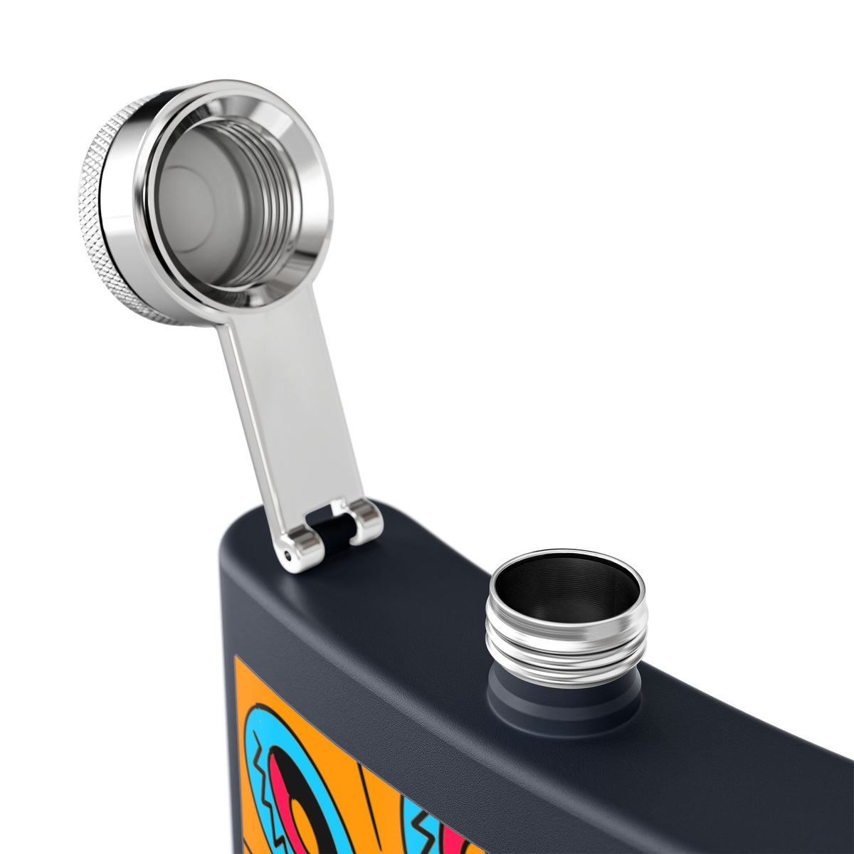 Vibrant Stainless Steel Flask Boho Design
