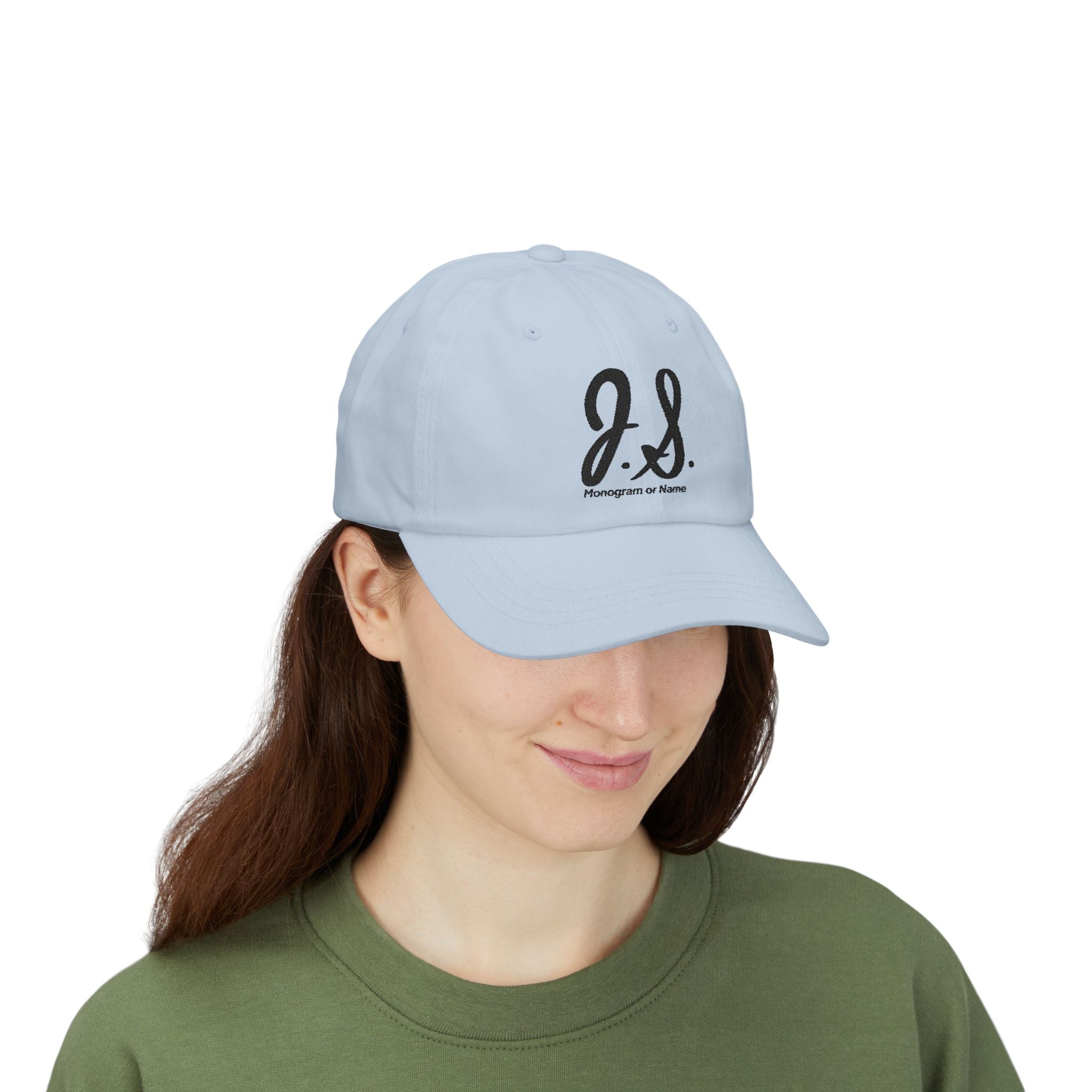 Monogrammed Classic Cap - Personalized Hat, Gift for Him, Custom Baseball Cap, Casual Sun Hat, Cool Dad Accessory