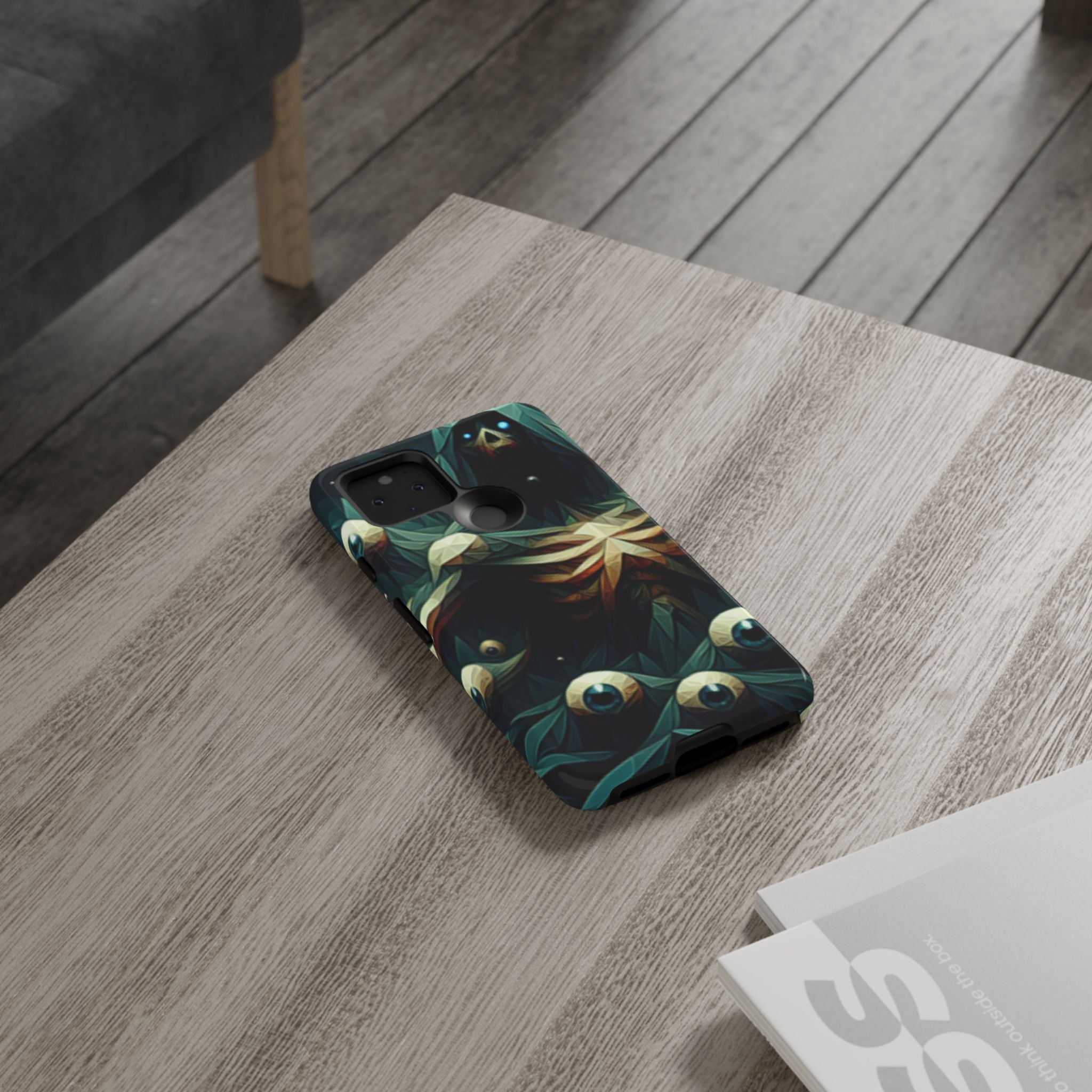 Dark Green Deathly Caped Skeleton iPhone/Pixel/Galaxy Cases