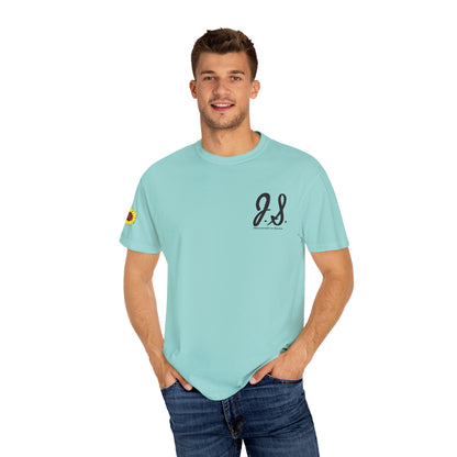 Embroidered Sunflower Monogrammed Unisex T-shirt