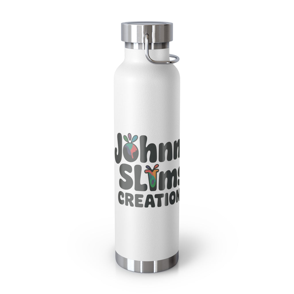 Water Bottle with Logo and Hydration Reminder, 22oz