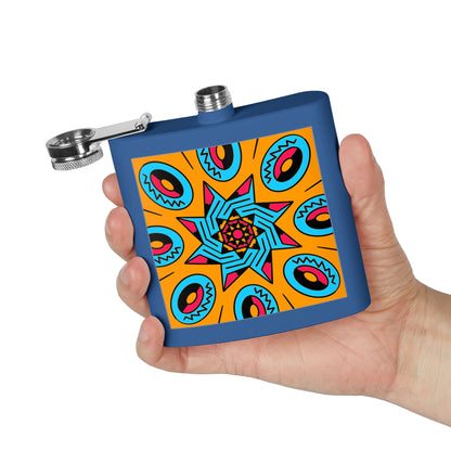 Vibrant Stainless Steel Flask Boho Design