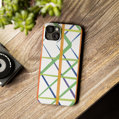 Colorful Geometric Slim Apple Case