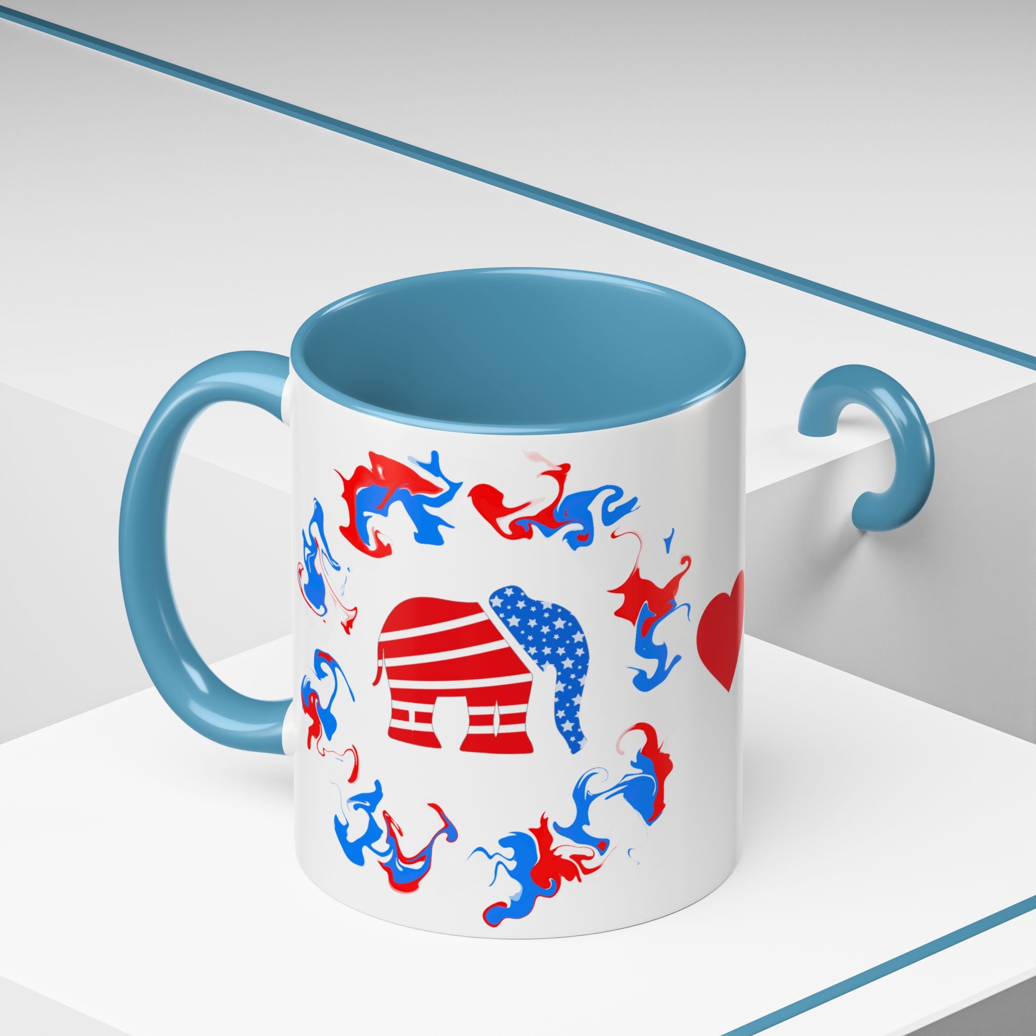 Love is Easier Patriotic Mug