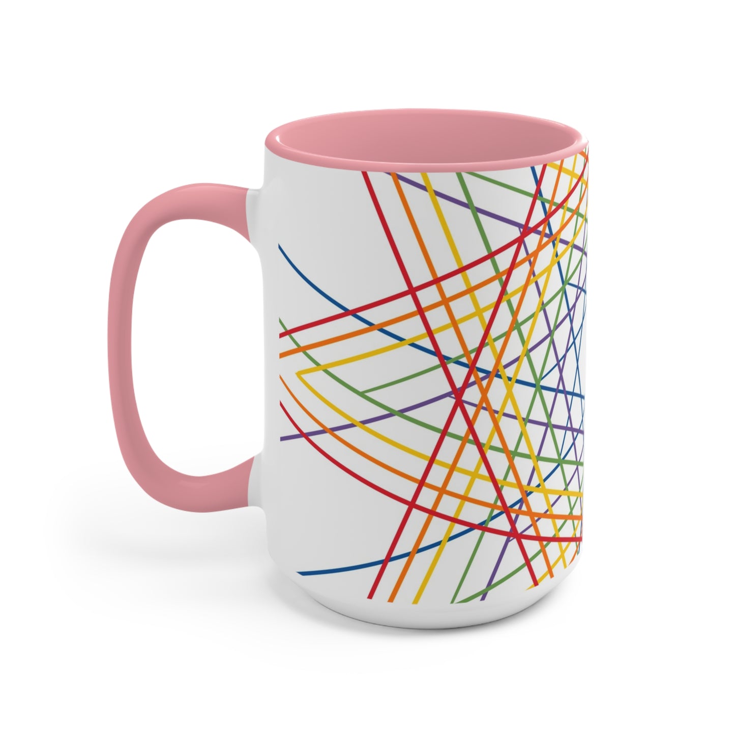 Vibrant Geometric Stars Colorful Coffee Mugs