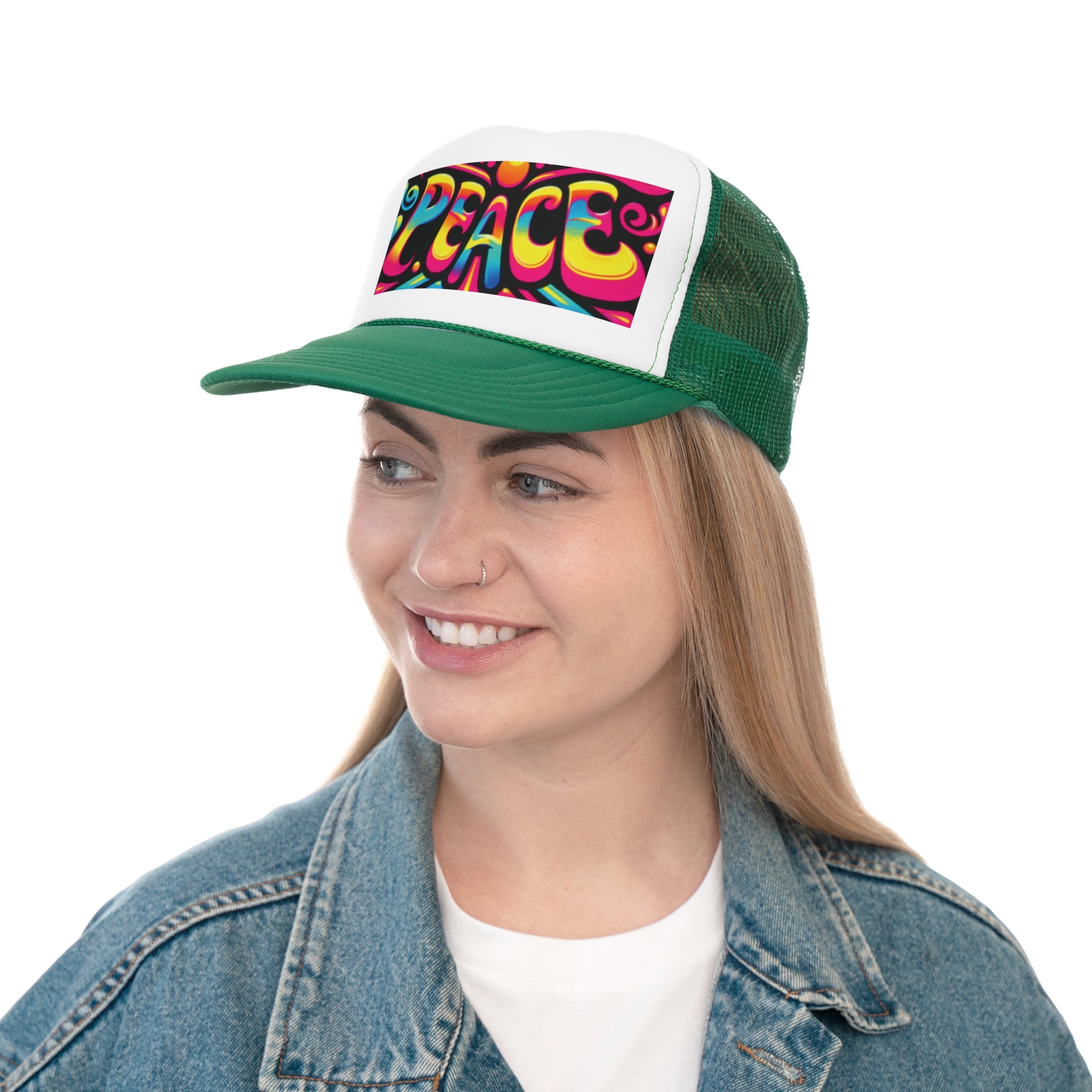 Colorful Peace Trucker Caps