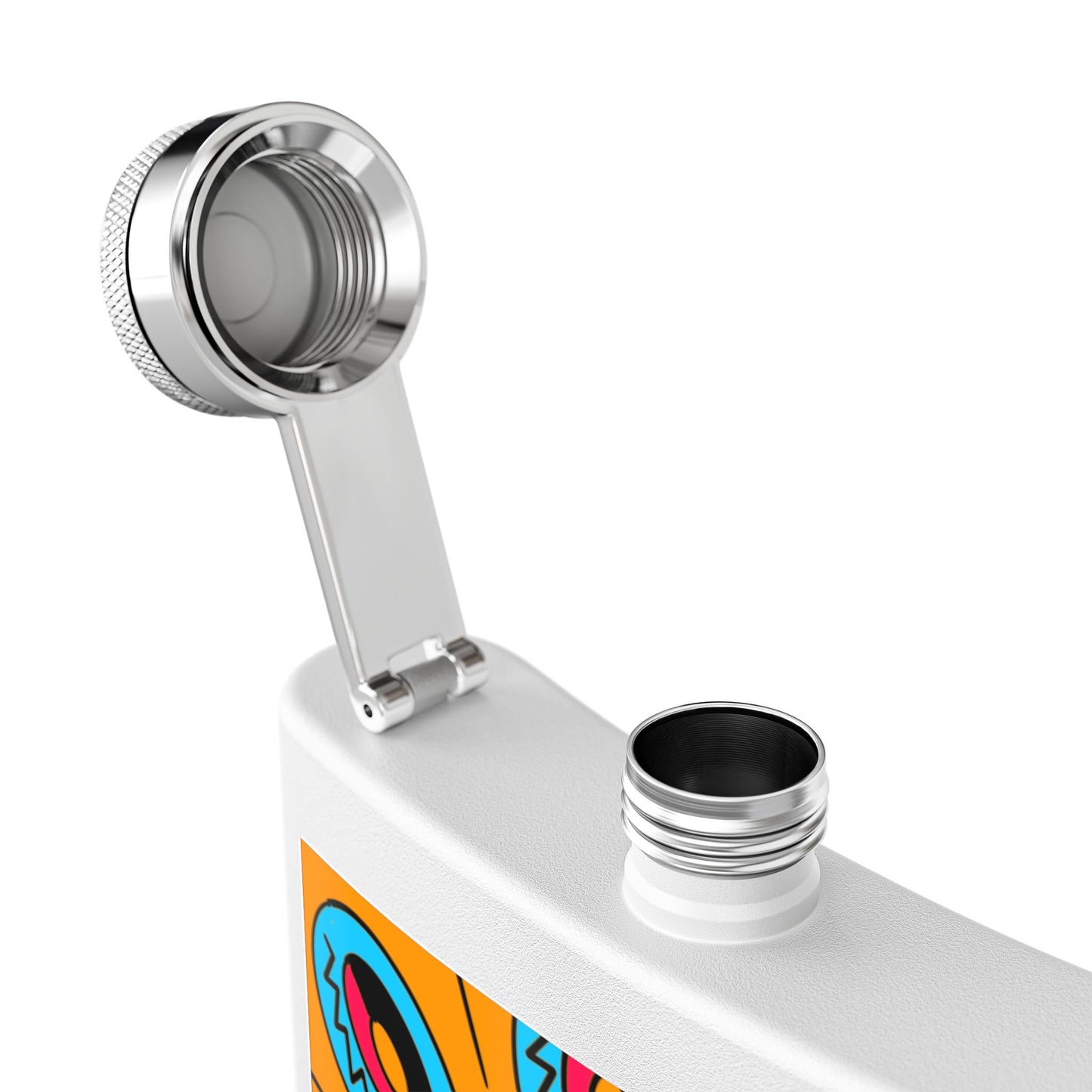 Vibrant Stainless Steel Flask Boho Design