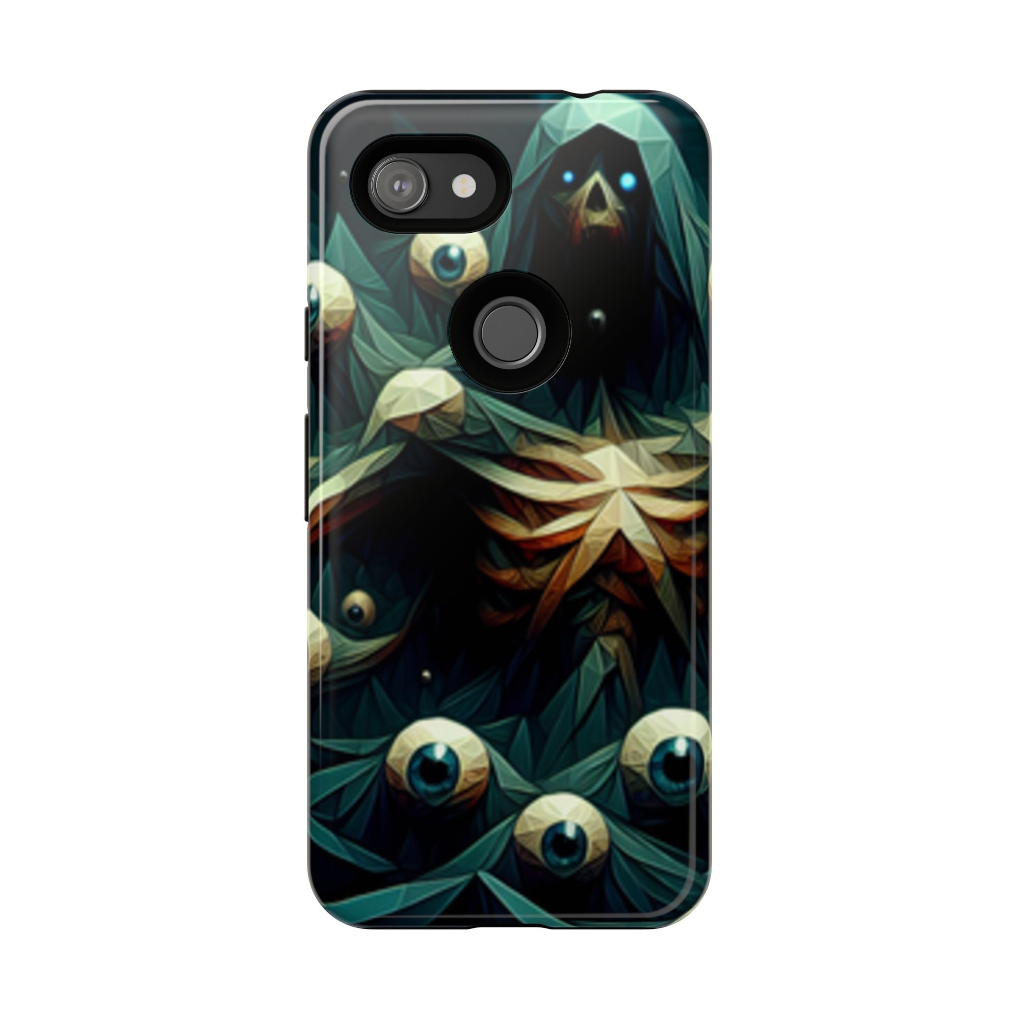 Dark Green Deathly Caped Skeleton iPhone/Pixel/Galaxy Cases