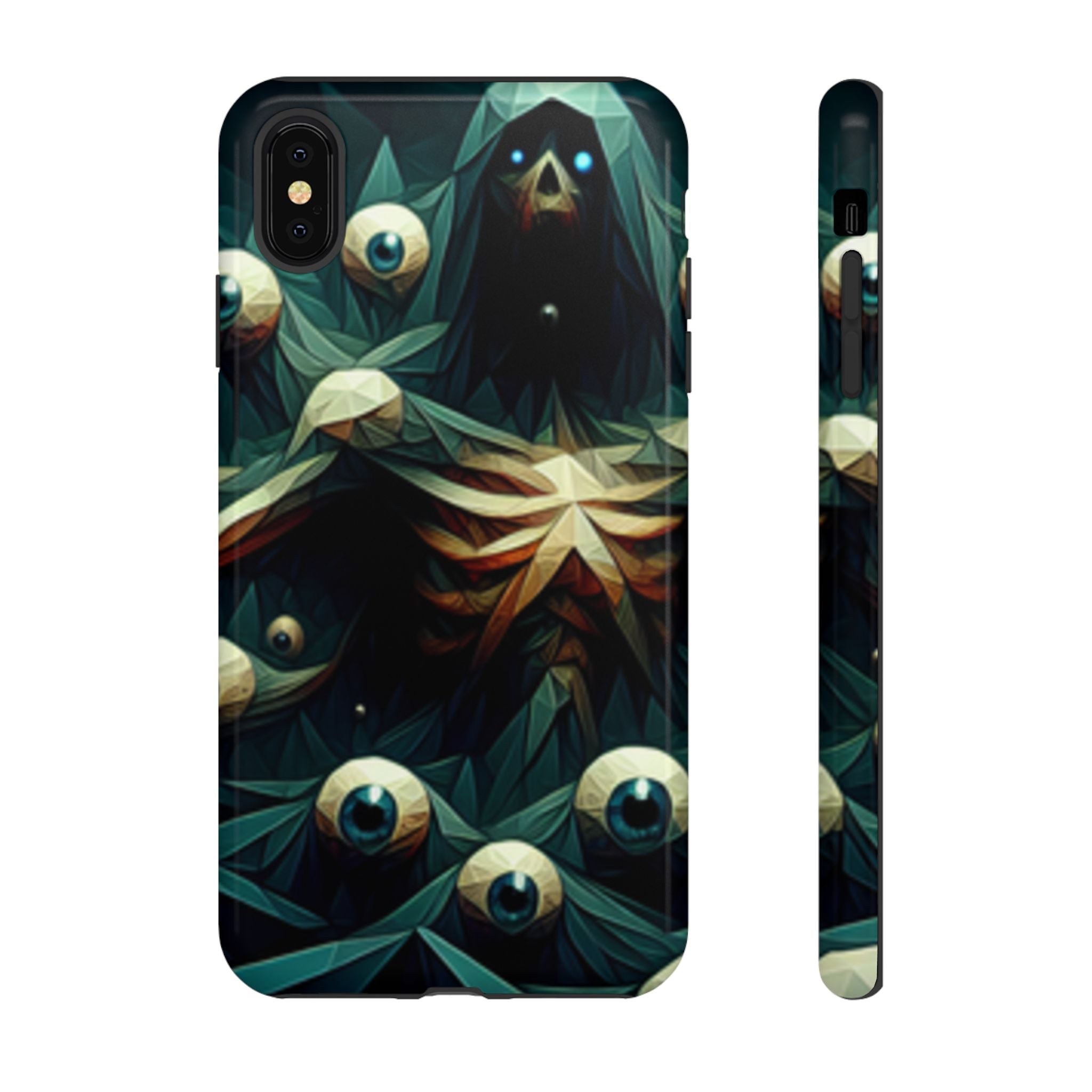 Dark Green Deathly Caped Skeleton iPhone/Pixel/Galaxy Cases